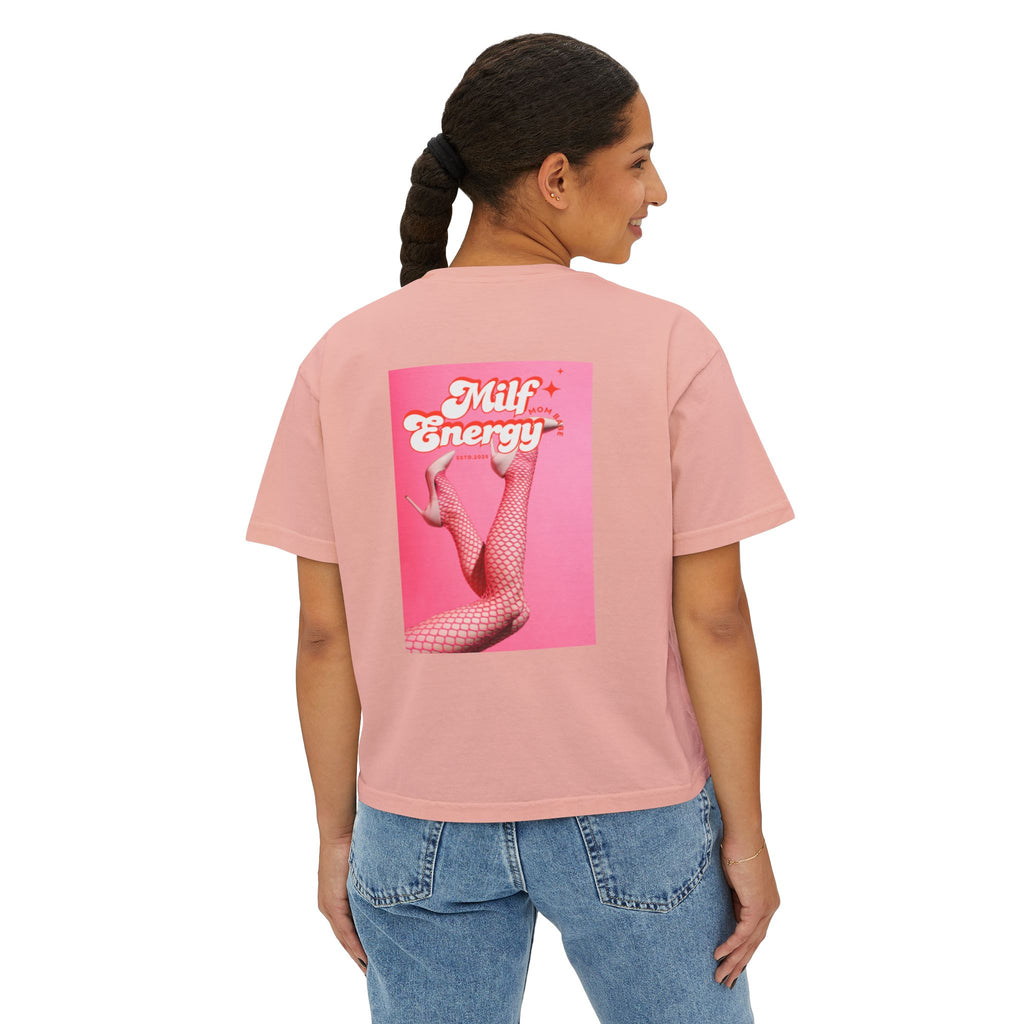 MILF Energy Mom Babe — Fishnet Graphic Tee