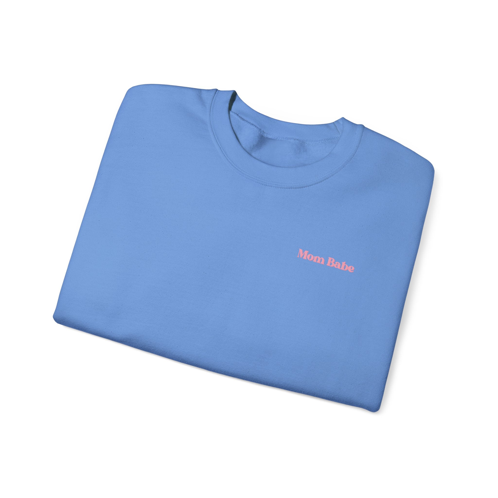 Do It For The Plot Mom Babe - Striped Graphic Sweatshirt