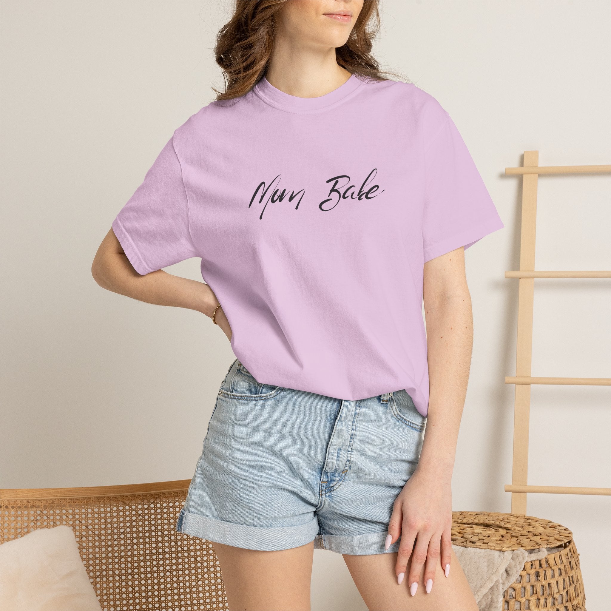 Fit Mom Social Club - Mom Babe Tee Black