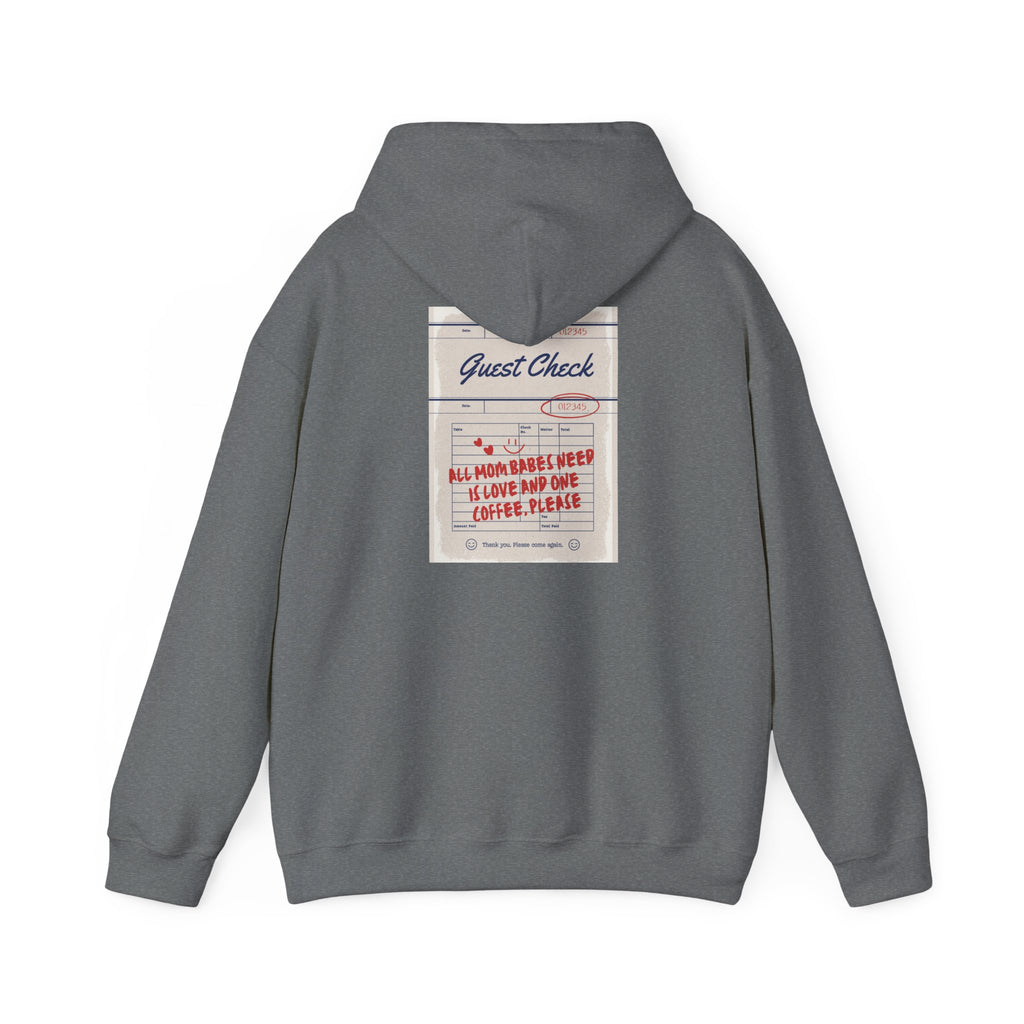 All Mom Babes Need - Graphic Check Hoodie