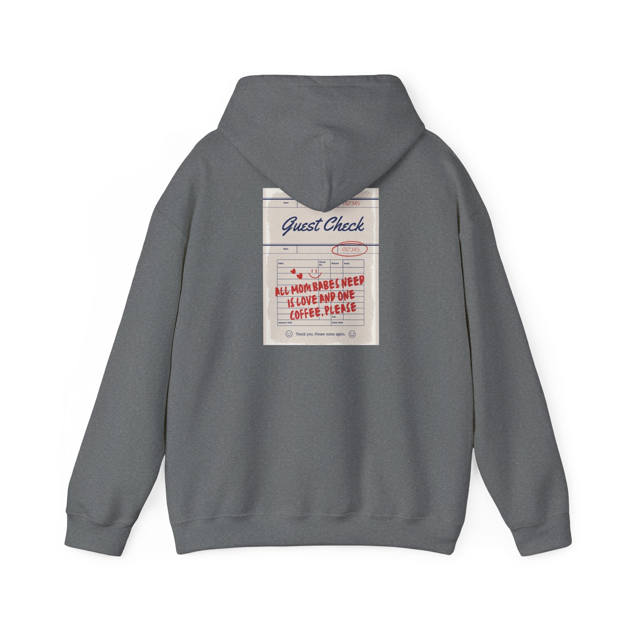 All Mom Babes Need - Graphic Check Hoodie
