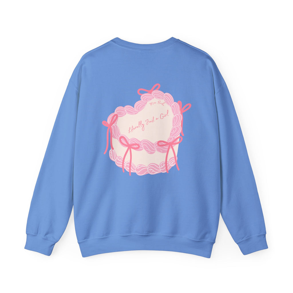 Mom Babe Literally Just a Girl - Cake Graphic Sweatshirt
