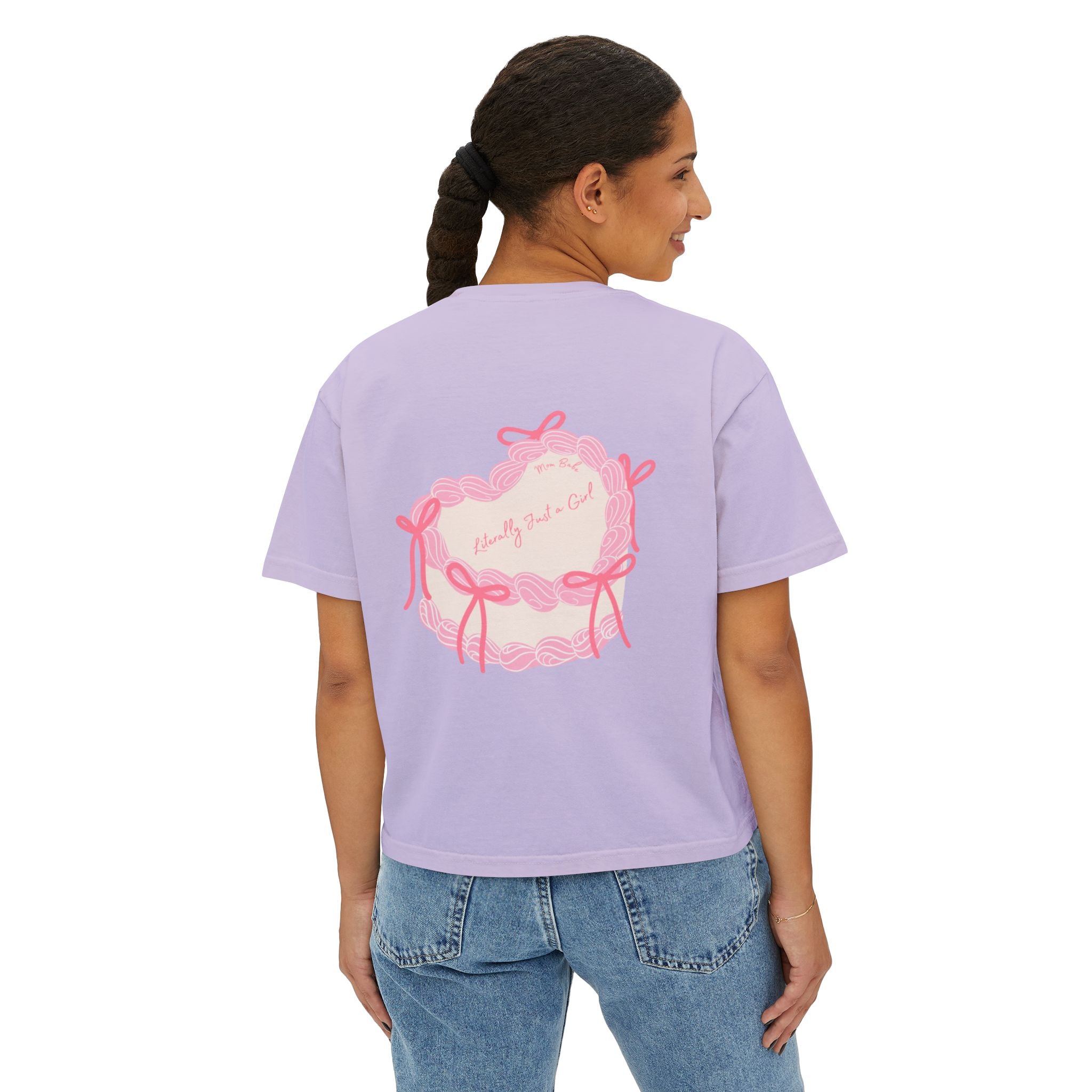 Mom Babe Literally Just a Girl - Cake Graphic Tee