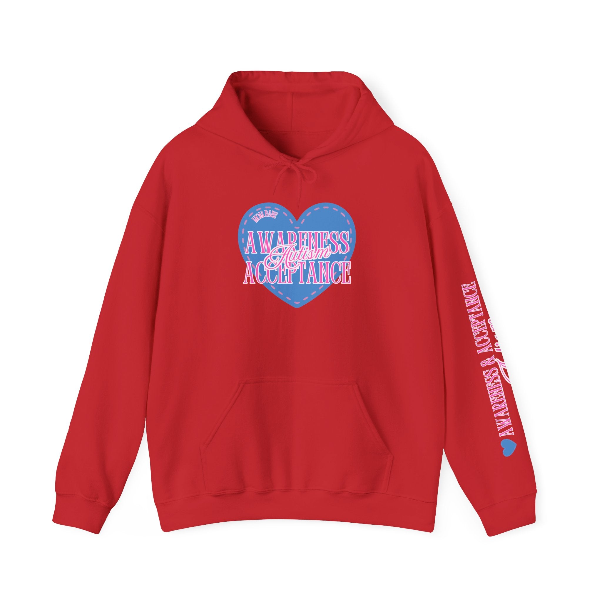 Autism Awareness and Acceptance — Stitched Heart Hoodie