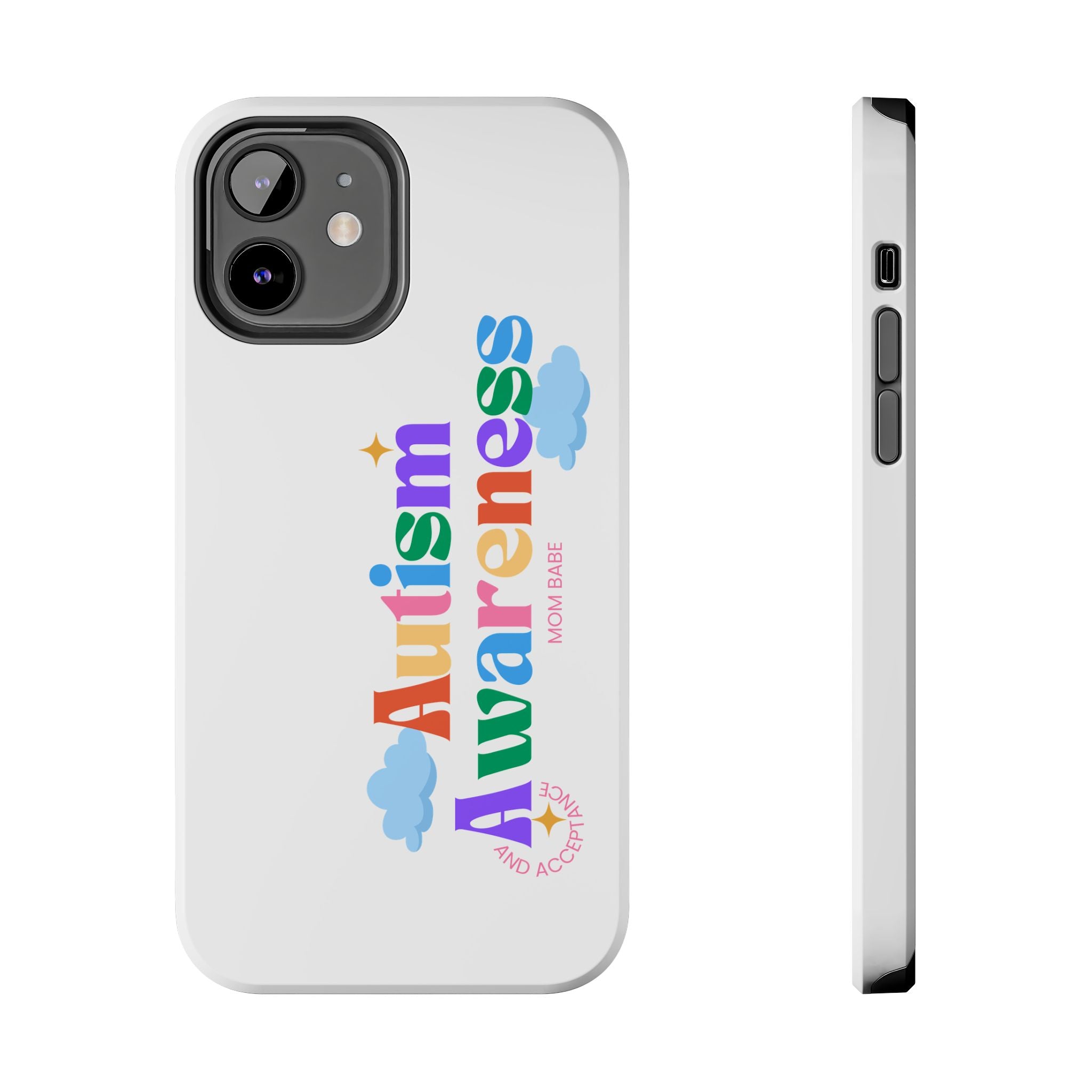 Copy of Autism Awareness and Acceptance — Checkered Heart Phone Case