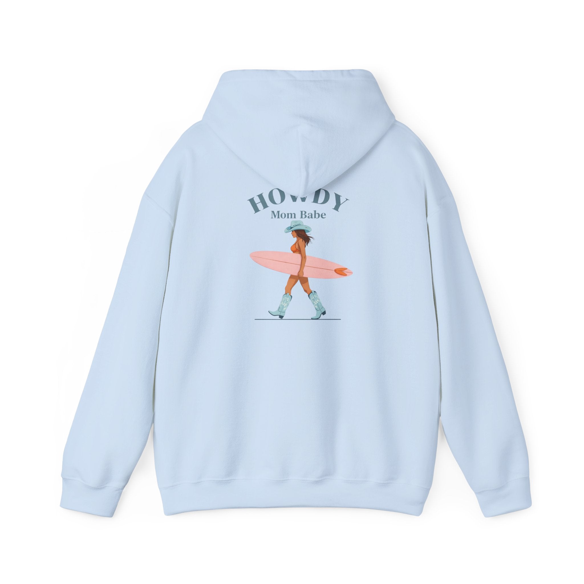 Howdy Mom Babe — Surf Girl Graphic Hoodie