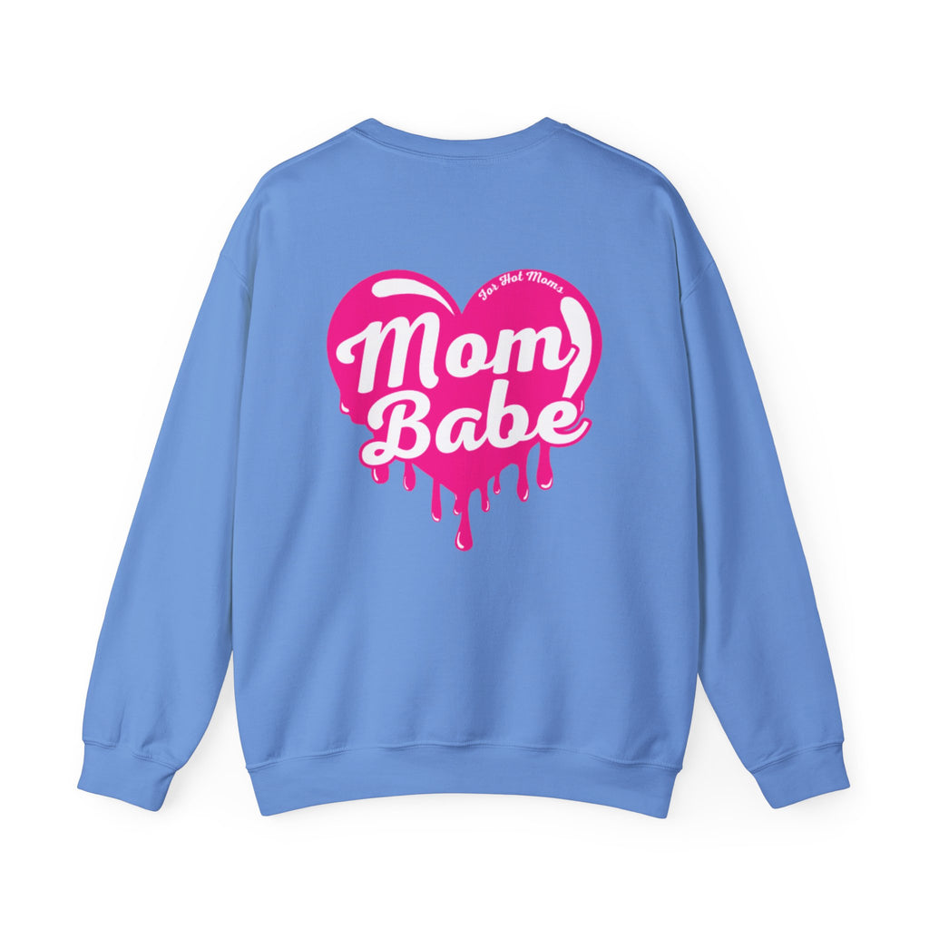 Mom Babe For Hot Moms — Pink Heart Drip Graphic Sweatshirt