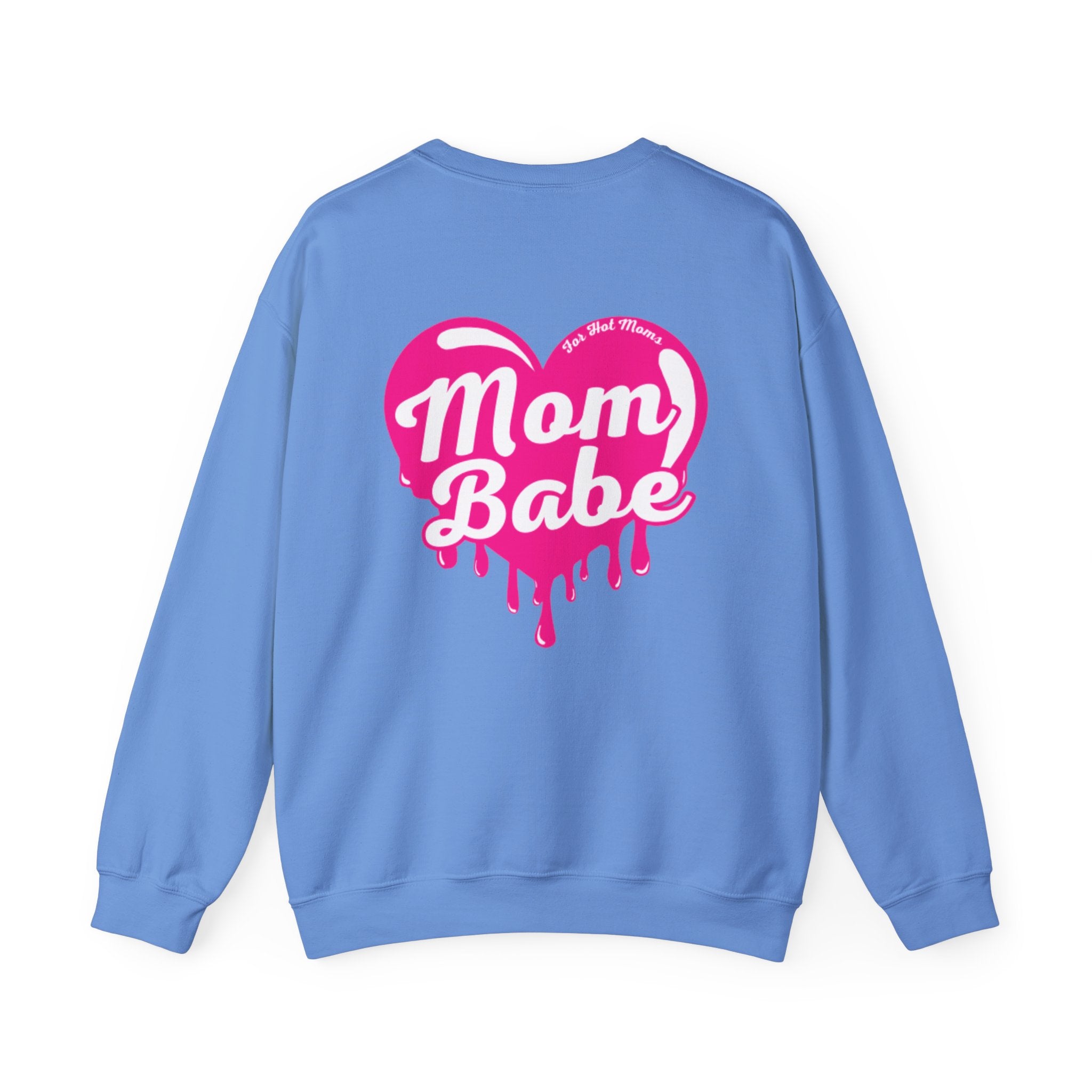 Mom Babe For Hot Moms — Pink Heart Drip Graphic Sweatshirt