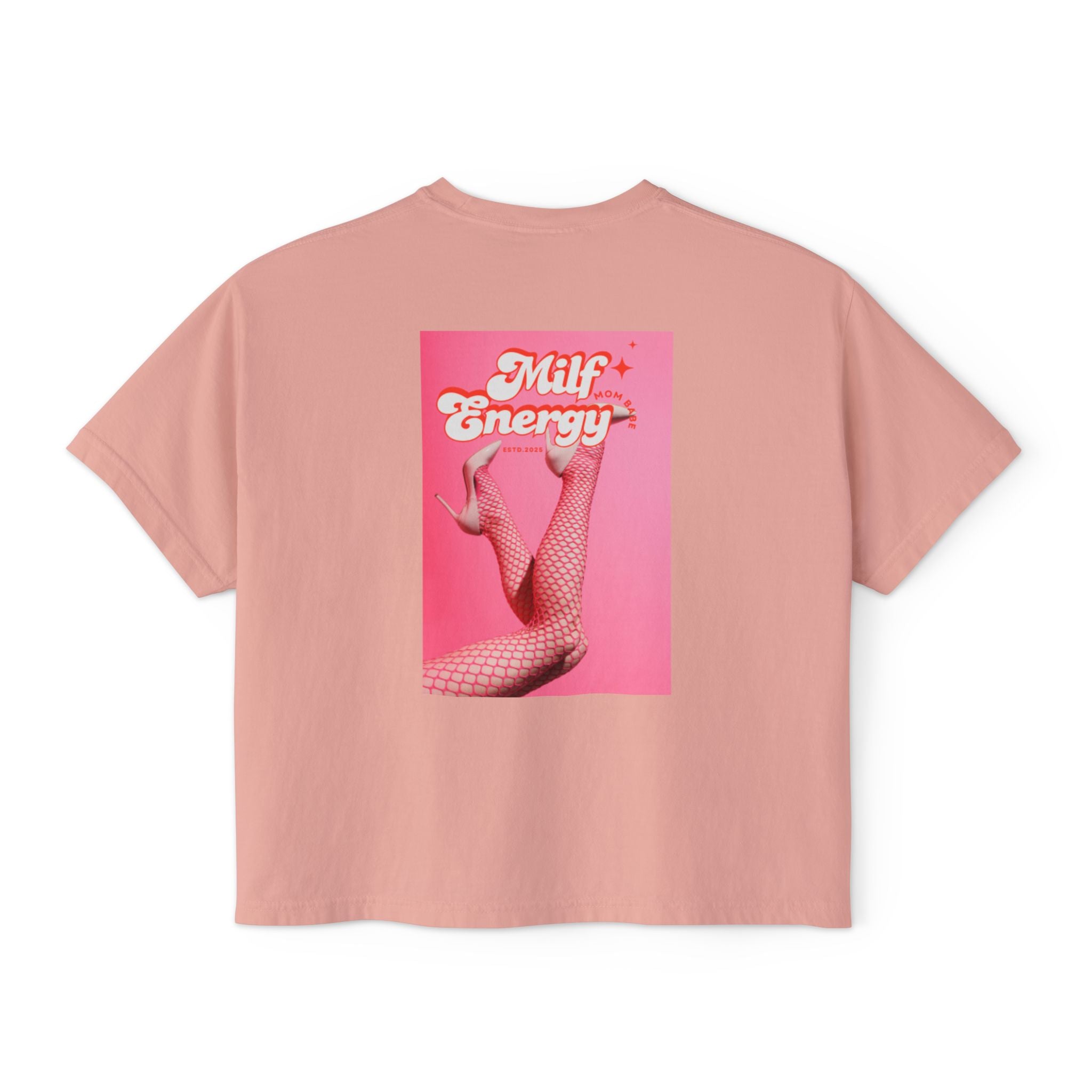 MILF Energy Mom Babe — Fishnet Graphic Tee