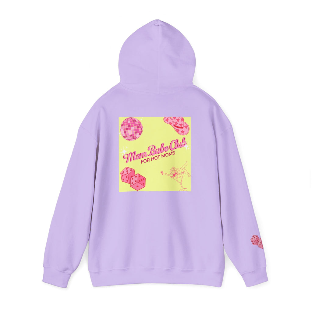 Mom Babe Club - For Hot Moms — Pink Graphic Hoodie
