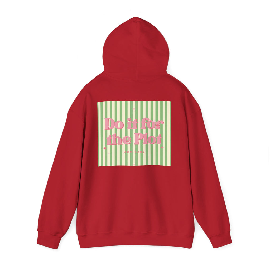 Do It For The Plot Mom Babe - Striped Graphic Hoodie