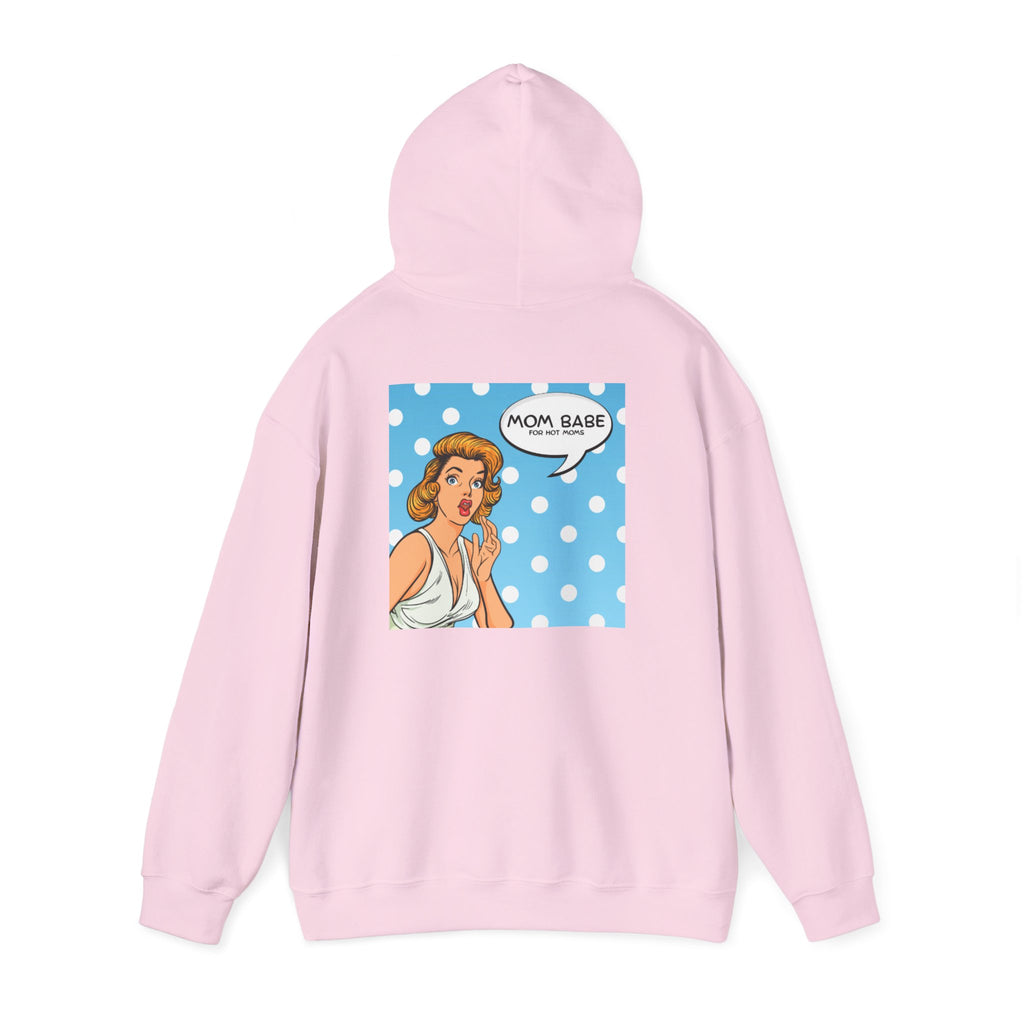 Mom Babe For Hot Moms - Retro Pop Art Graphic Hoodie