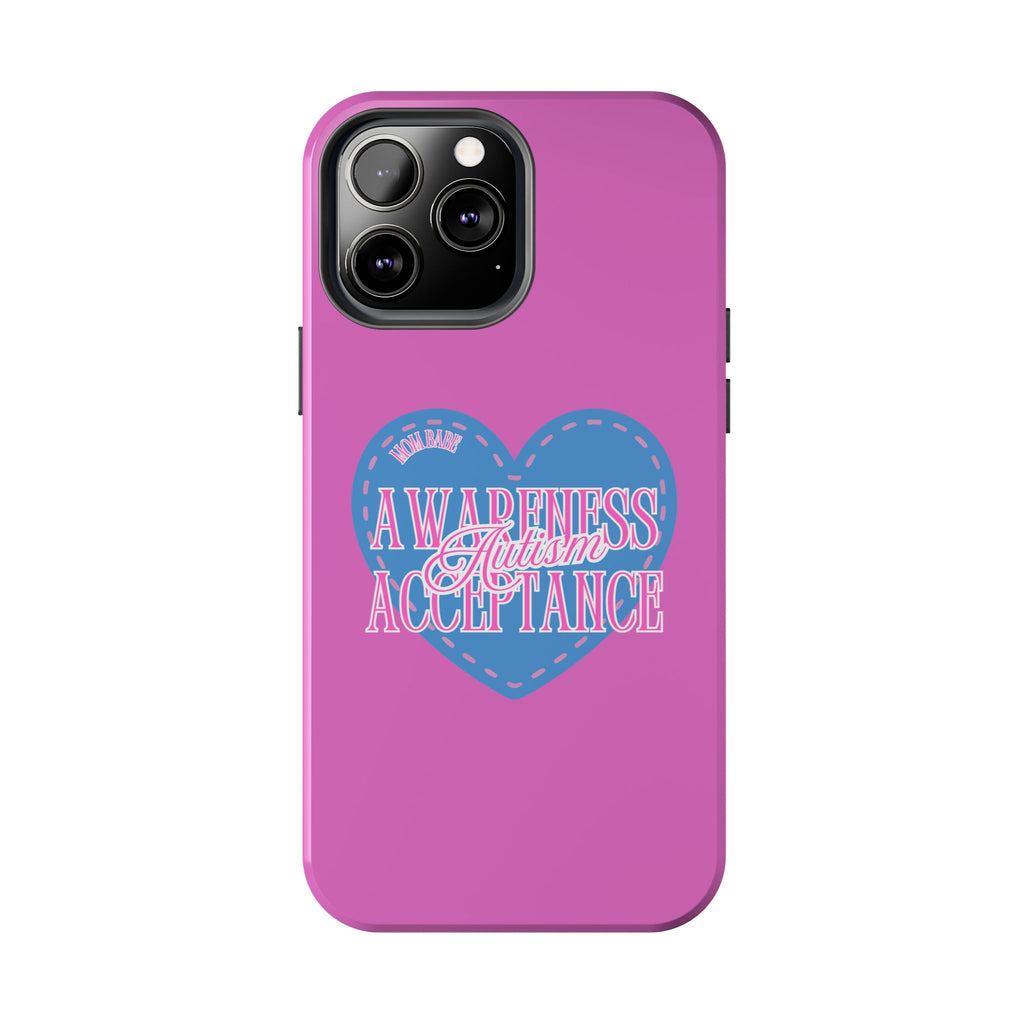 Autism Awareness and Acceptance — Stitched Heart Phone Case