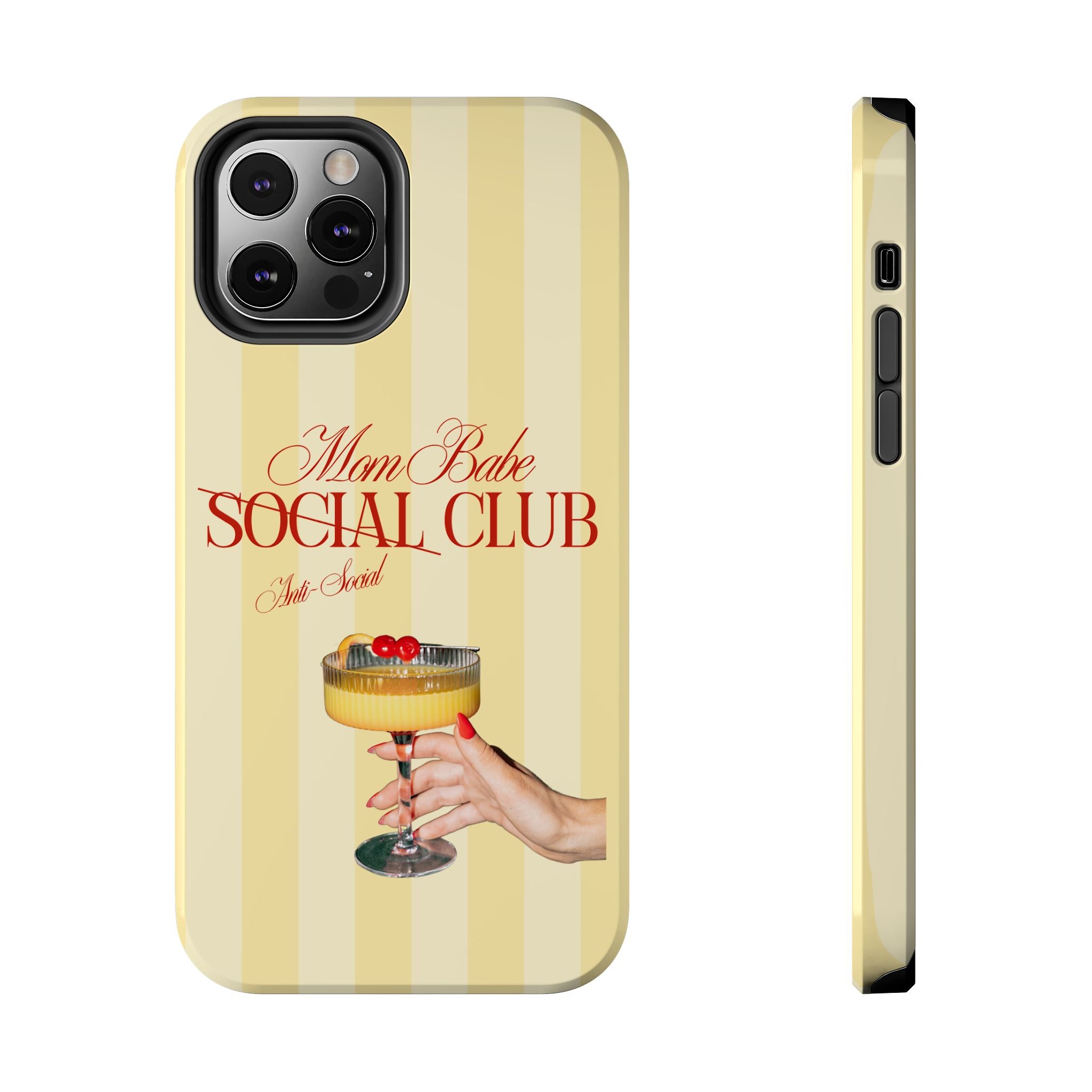 Mom Babe Anti-Social Club Tough Phone Case