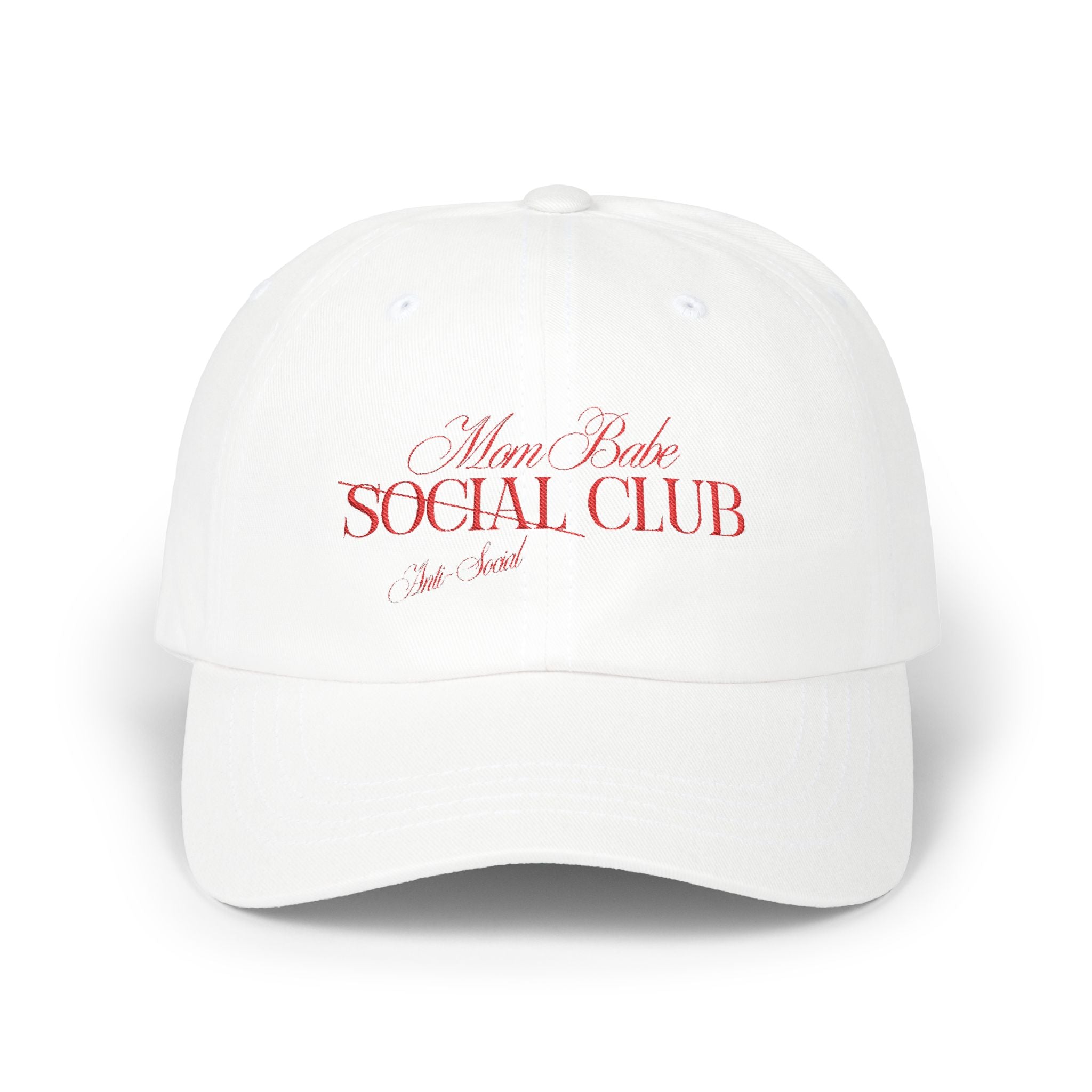 Mom Babe Anti-Social Club - Red Embroidery