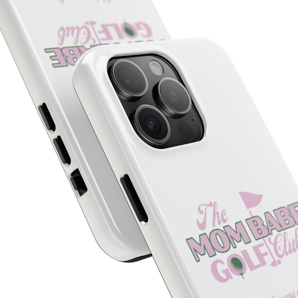The Mom Babe Golf Club - Pink Vintage Golf Tough Phone Case