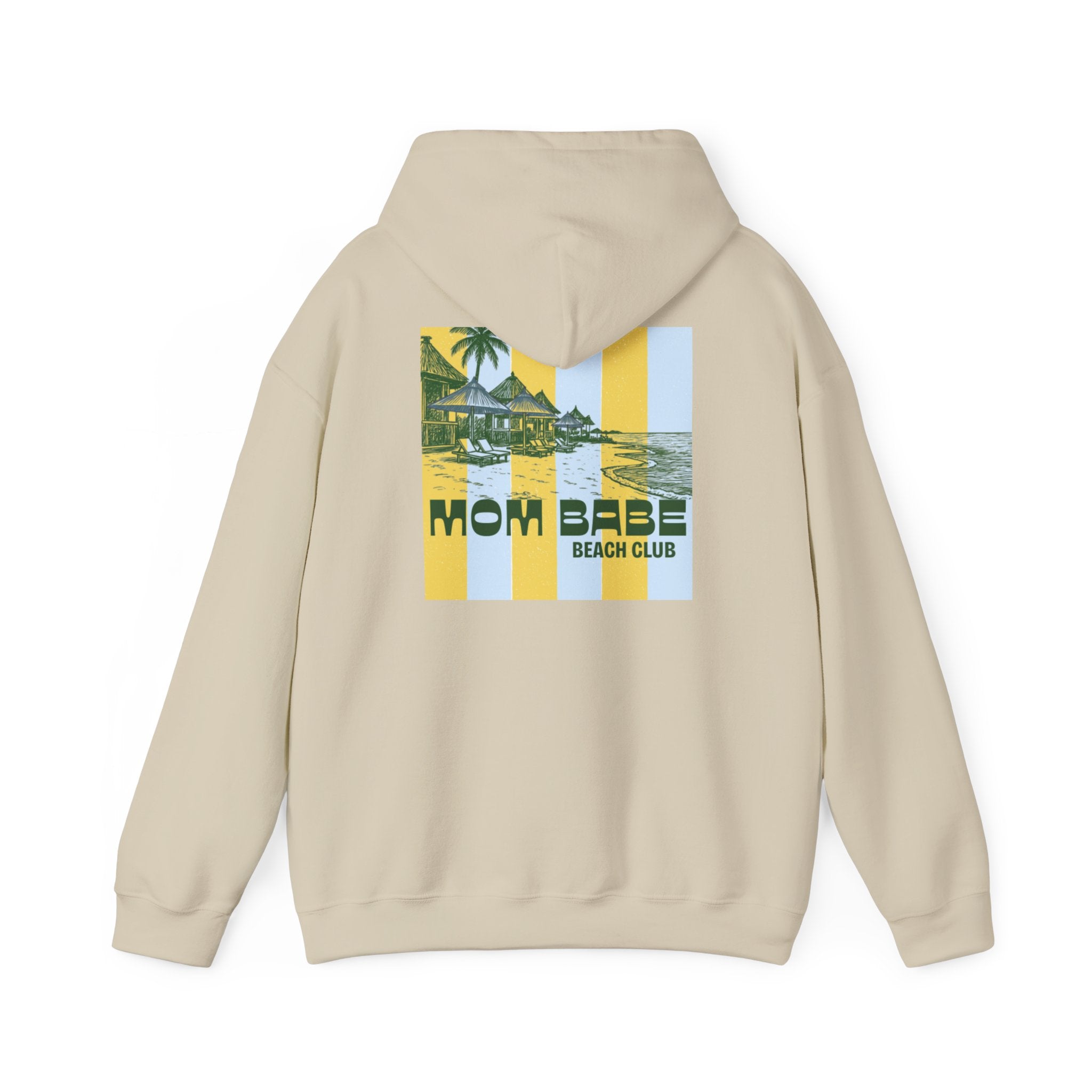 Mom Babe Beach Club — Graphic Hoodie