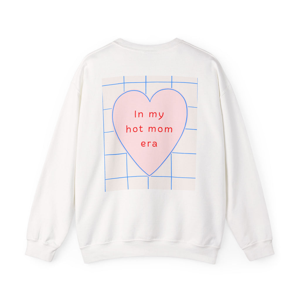 In My Hot Mom Era - Heart Graphic Sweatshirt
