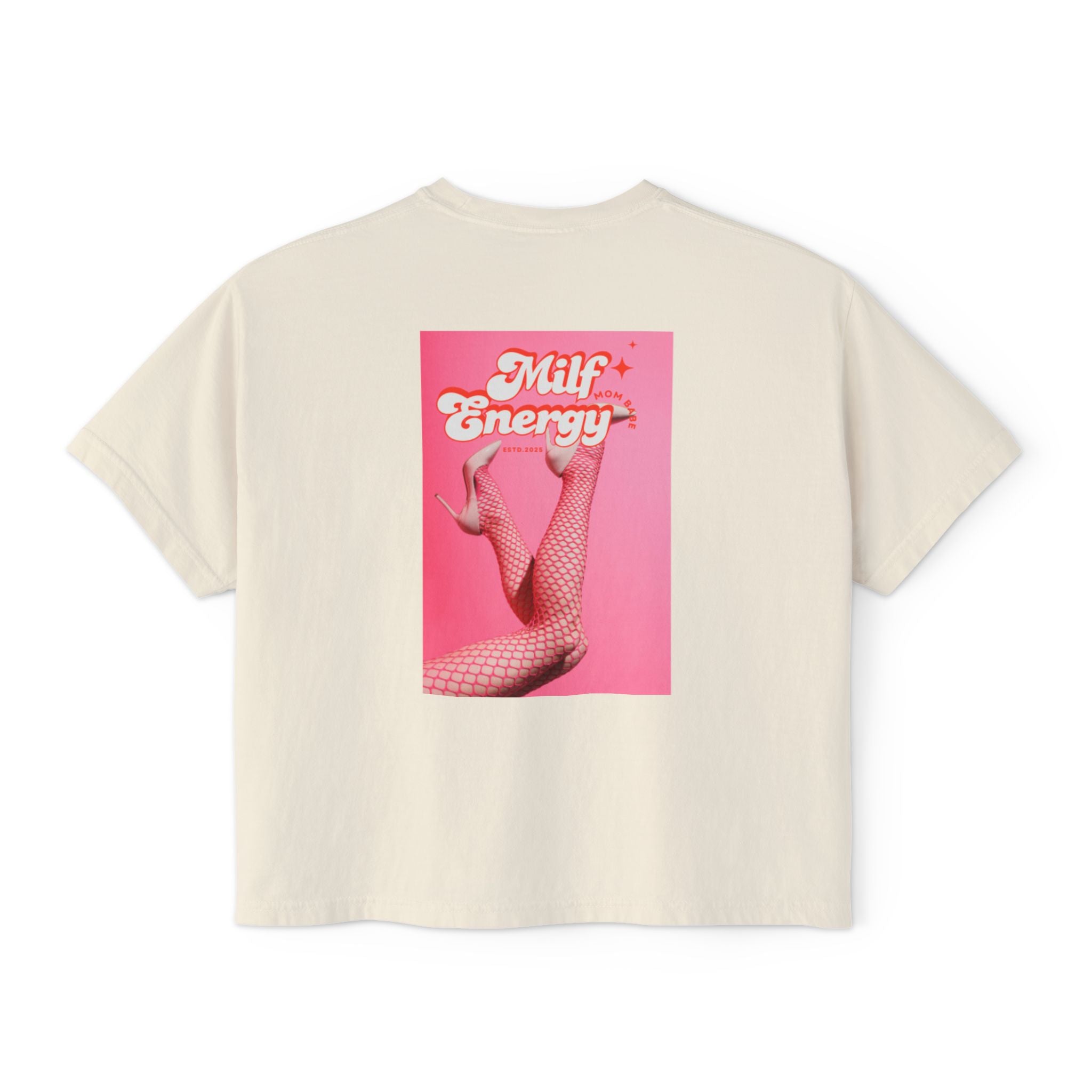 MILF Energy Mom Babe — Fishnet Graphic Tee