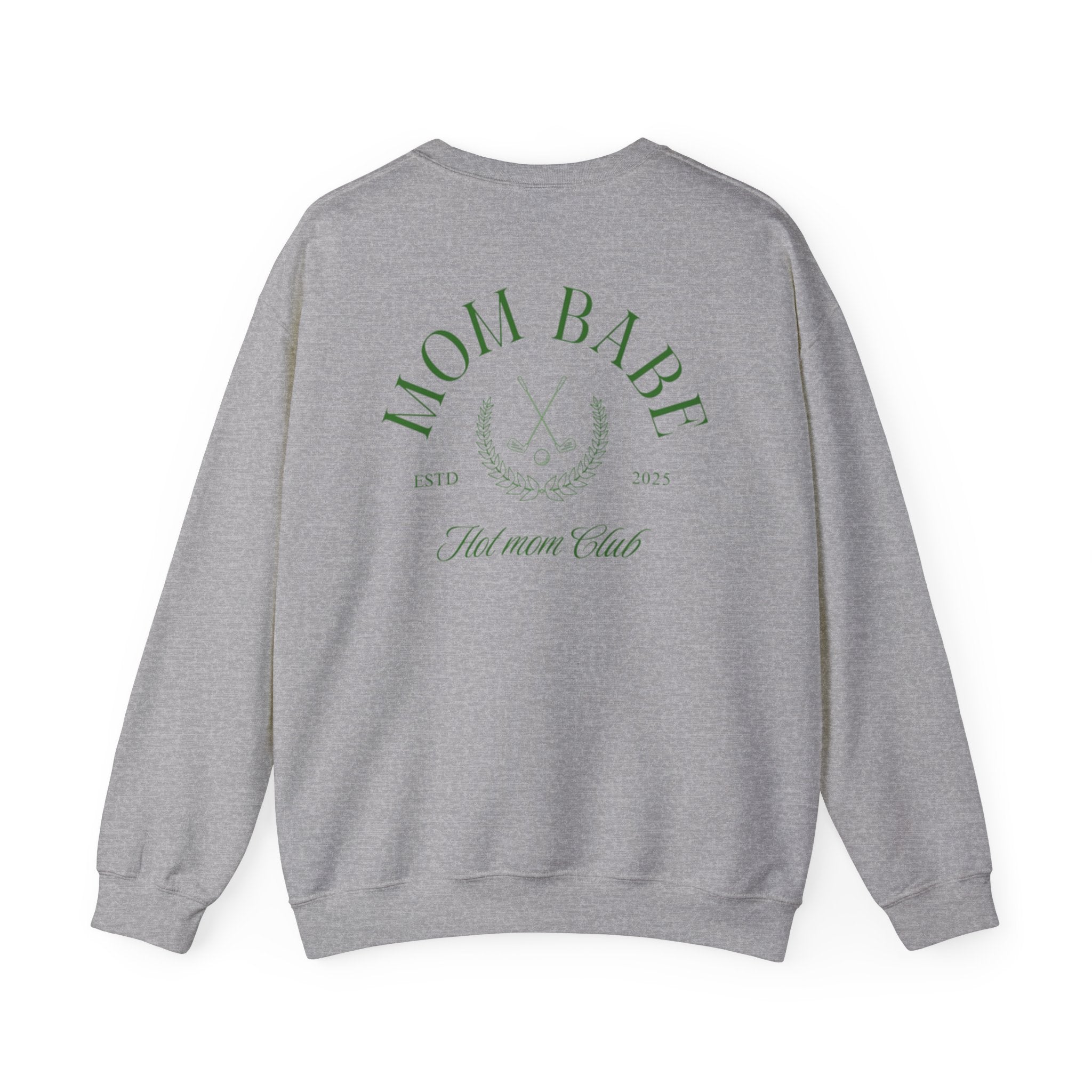 Mom Babe Hot Mom Club -  Crossed Golf Clubs Graphic Sweatshirt