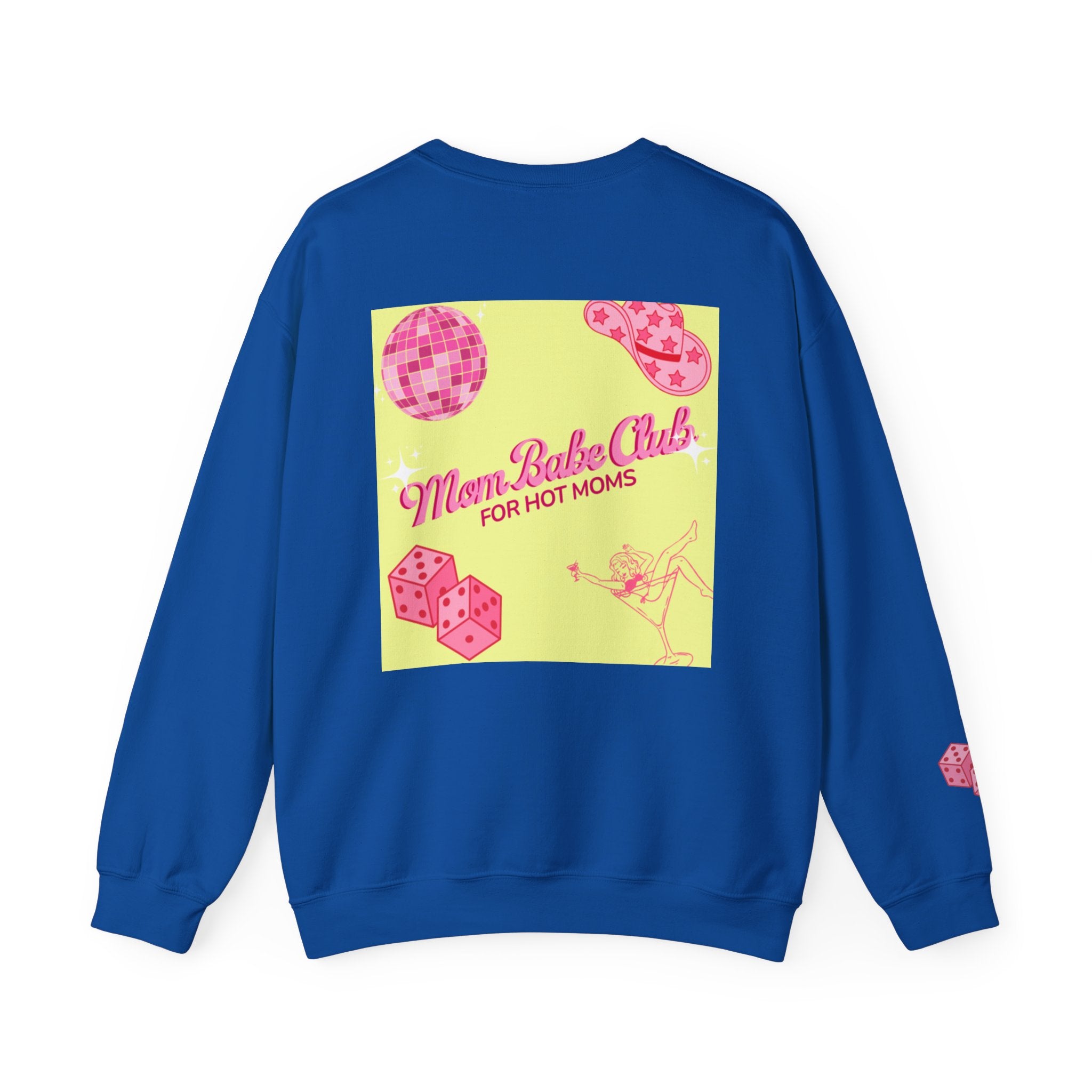 Mom Babe Club - For Hot Moms — Pink Graphic Sweatshirt