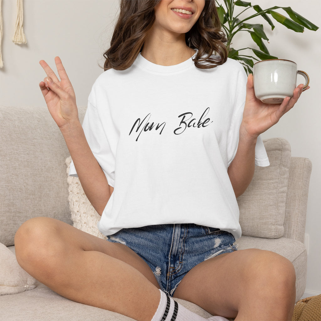 Fit Mom Social Club - Mom Babe Tee Black