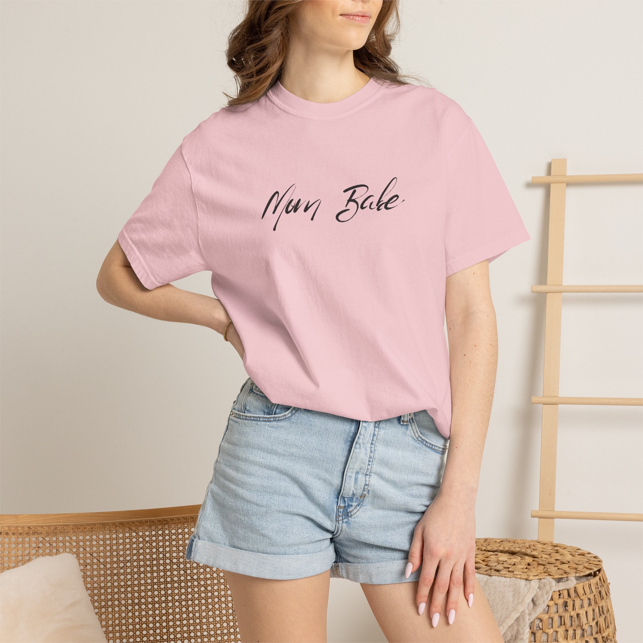 Fit Mom Social Club - Mom Babe Tee Black