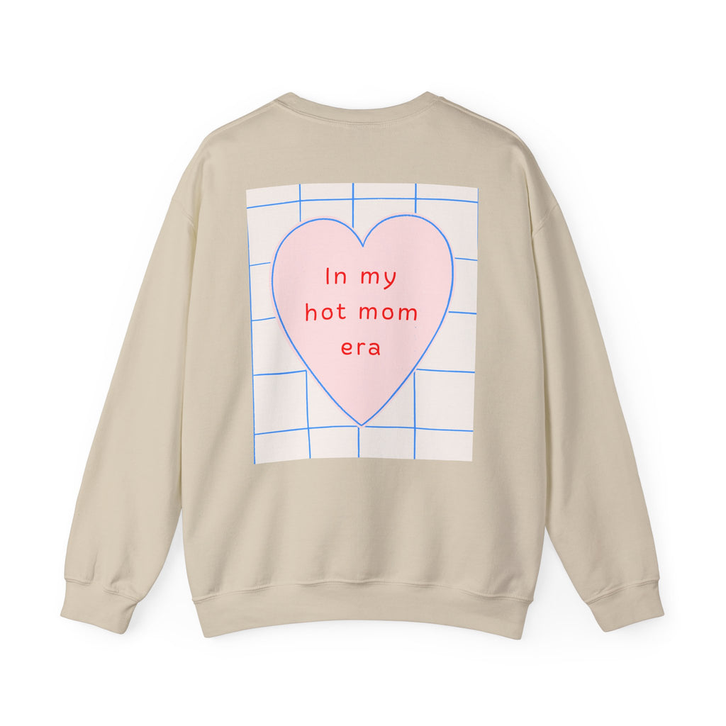 In My Hot Mom Era - Heart Graphic Sweatshirt