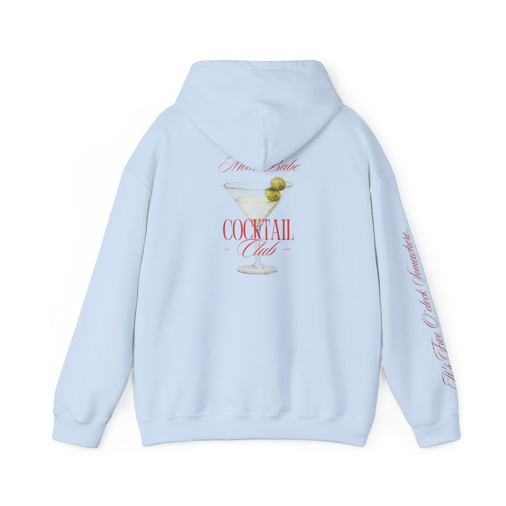 Mom Babe Cocktail Club - Martini Glass Graphic Hoodie