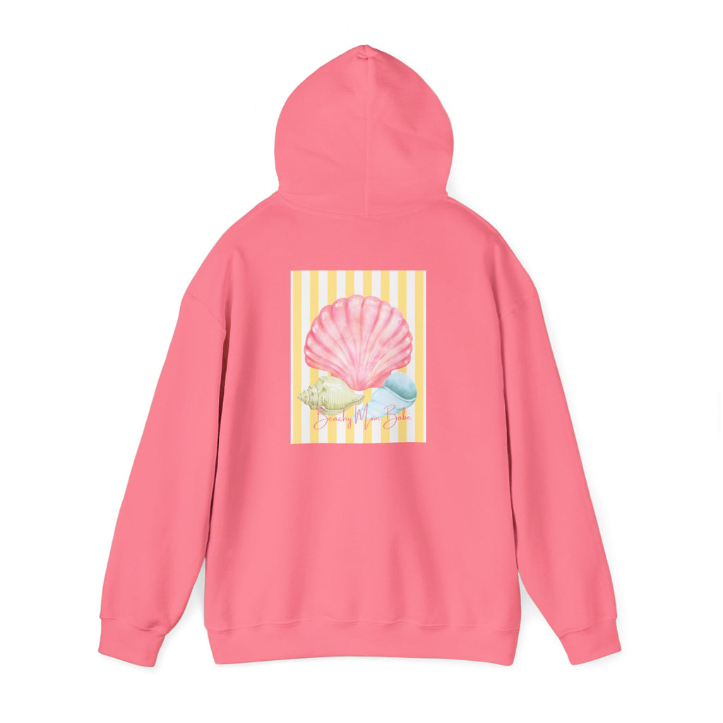 Beach Mom Babe - Pastel Shell Graphic Hoodie
