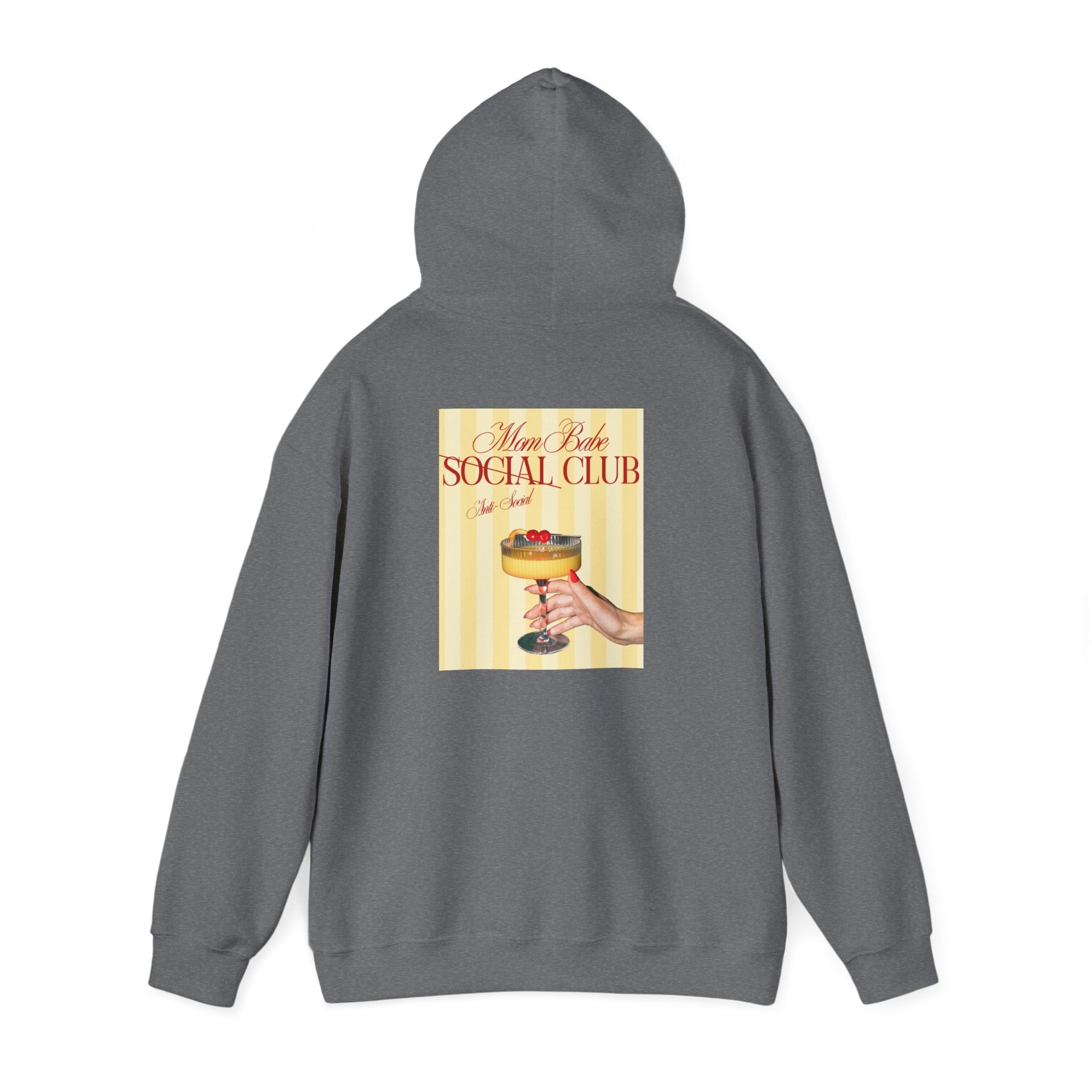Mom Babe Anti-Social Club - Cocktail Graphic Hoodie