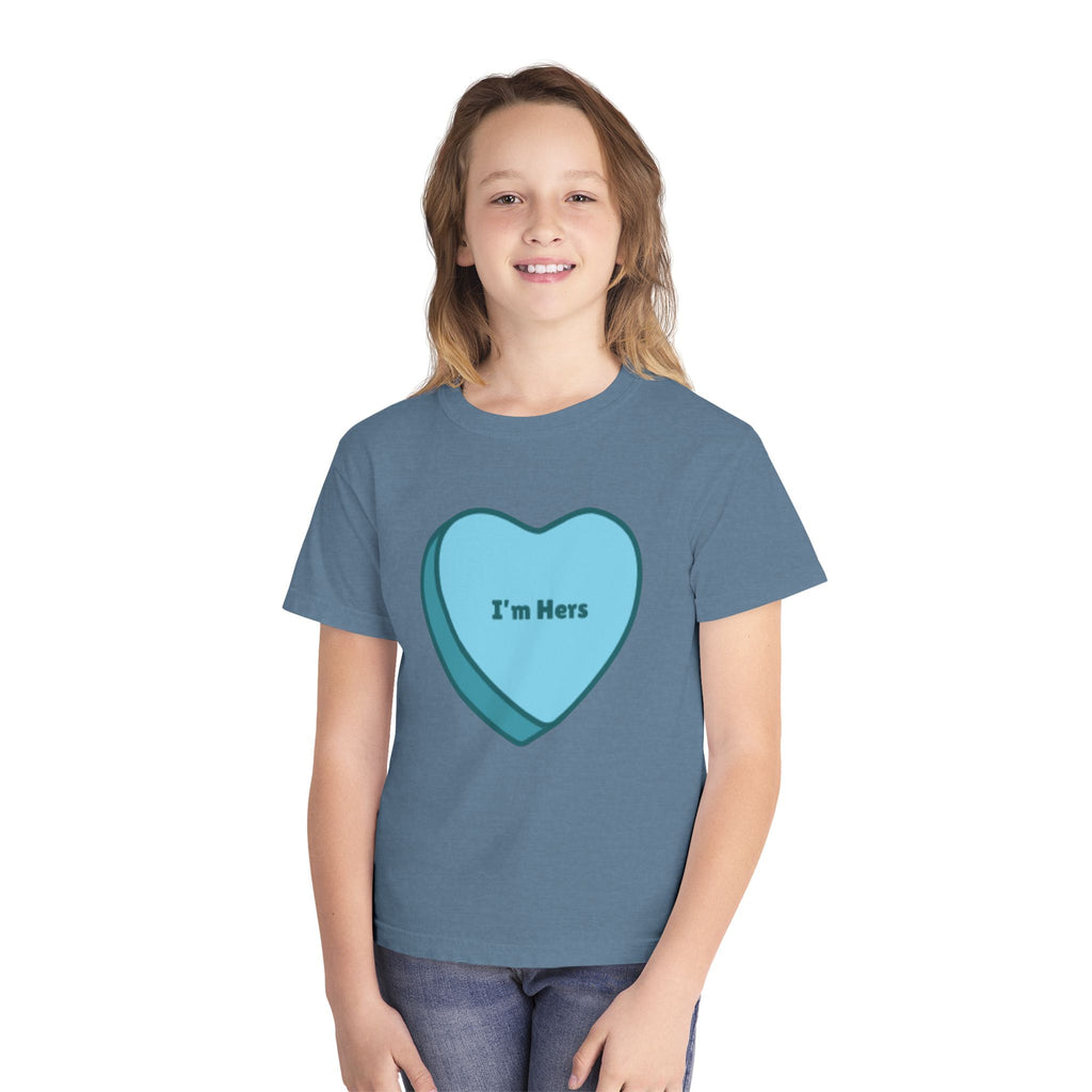 Children's - I'm Hers - Conversation Heart Graphic Tee
