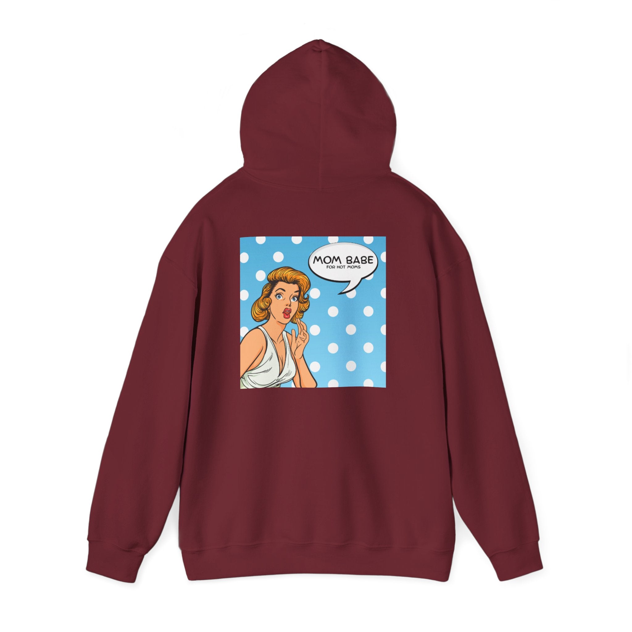 Mom Babe For Hot Moms - Retro Pop Art Graphic Hoodie