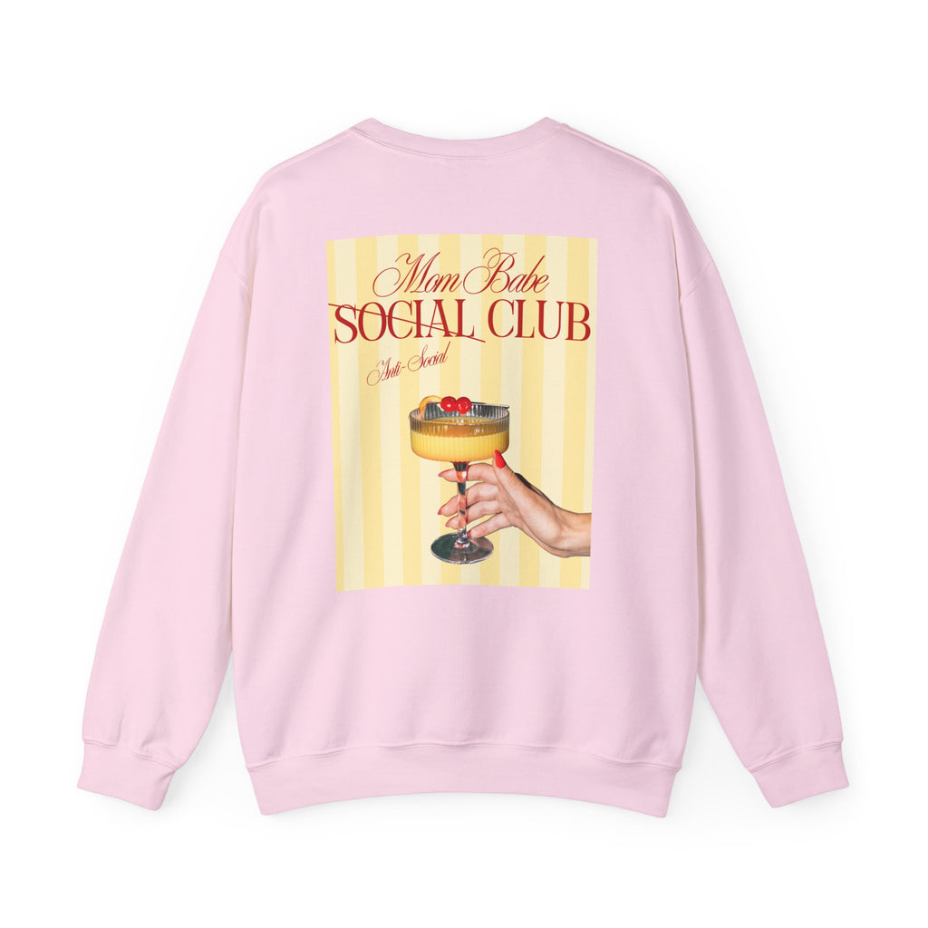 Mom Babe Anti-Social Club - Cocktail Graphic Sweatshirt