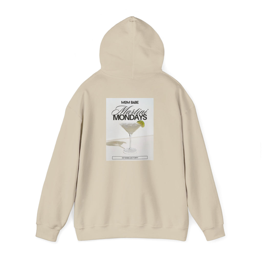 Mom Babe Martini Mondays Hot Moms Like it Dirty - Martini Graphic Hoodie