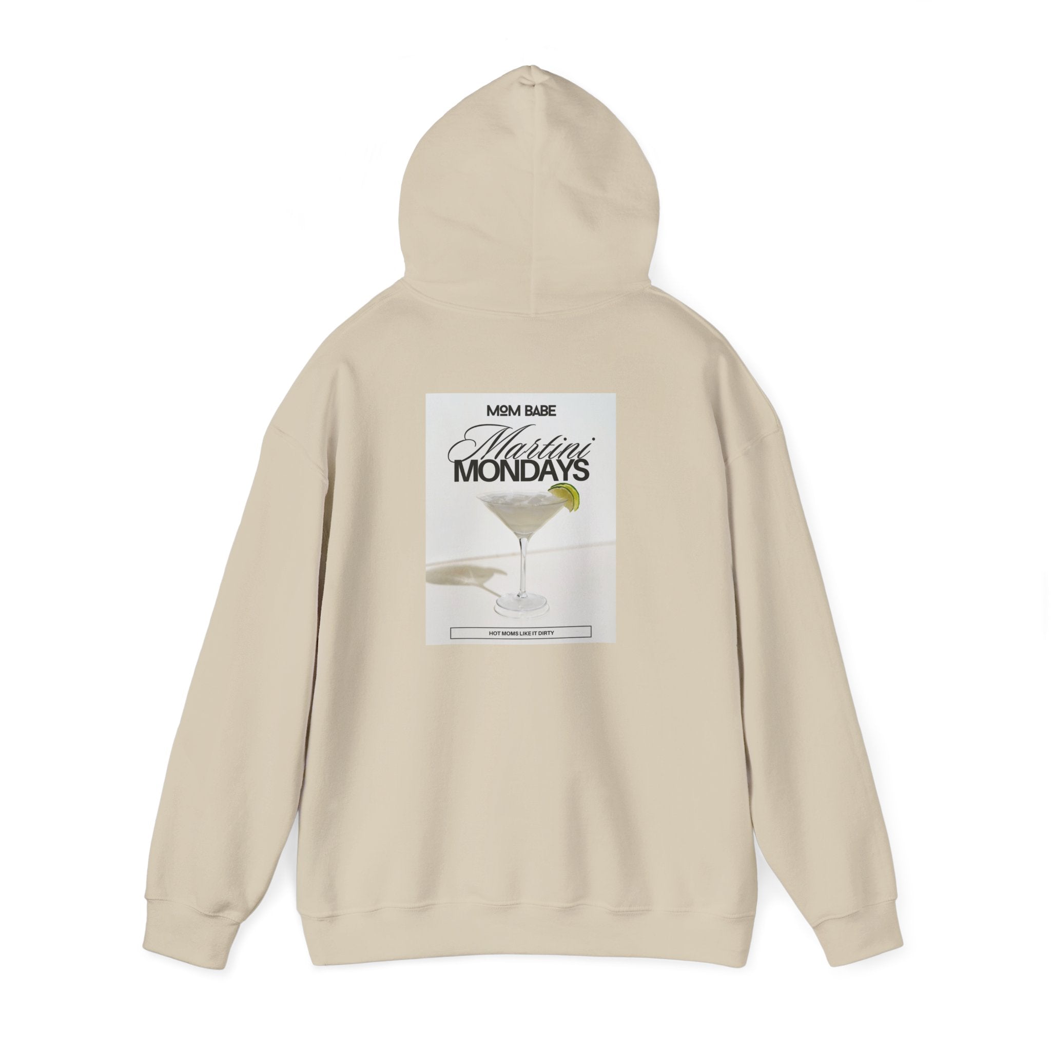 Mom Babe Martini Mondays Hot Moms Like it Dirty - Martini Graphic Hoodie