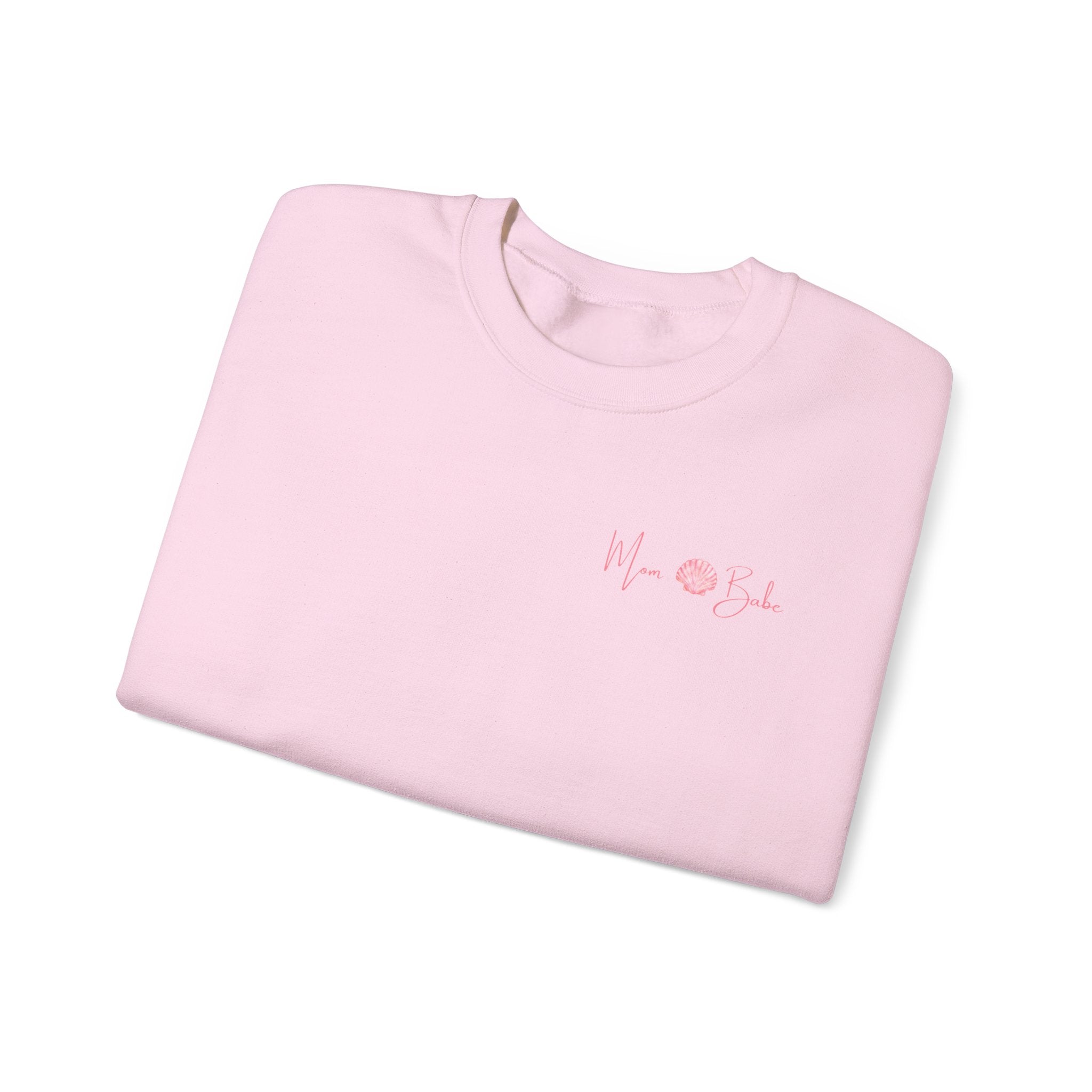 Beach Mom Babe - Pastel Shell Graphic Sweatshirt