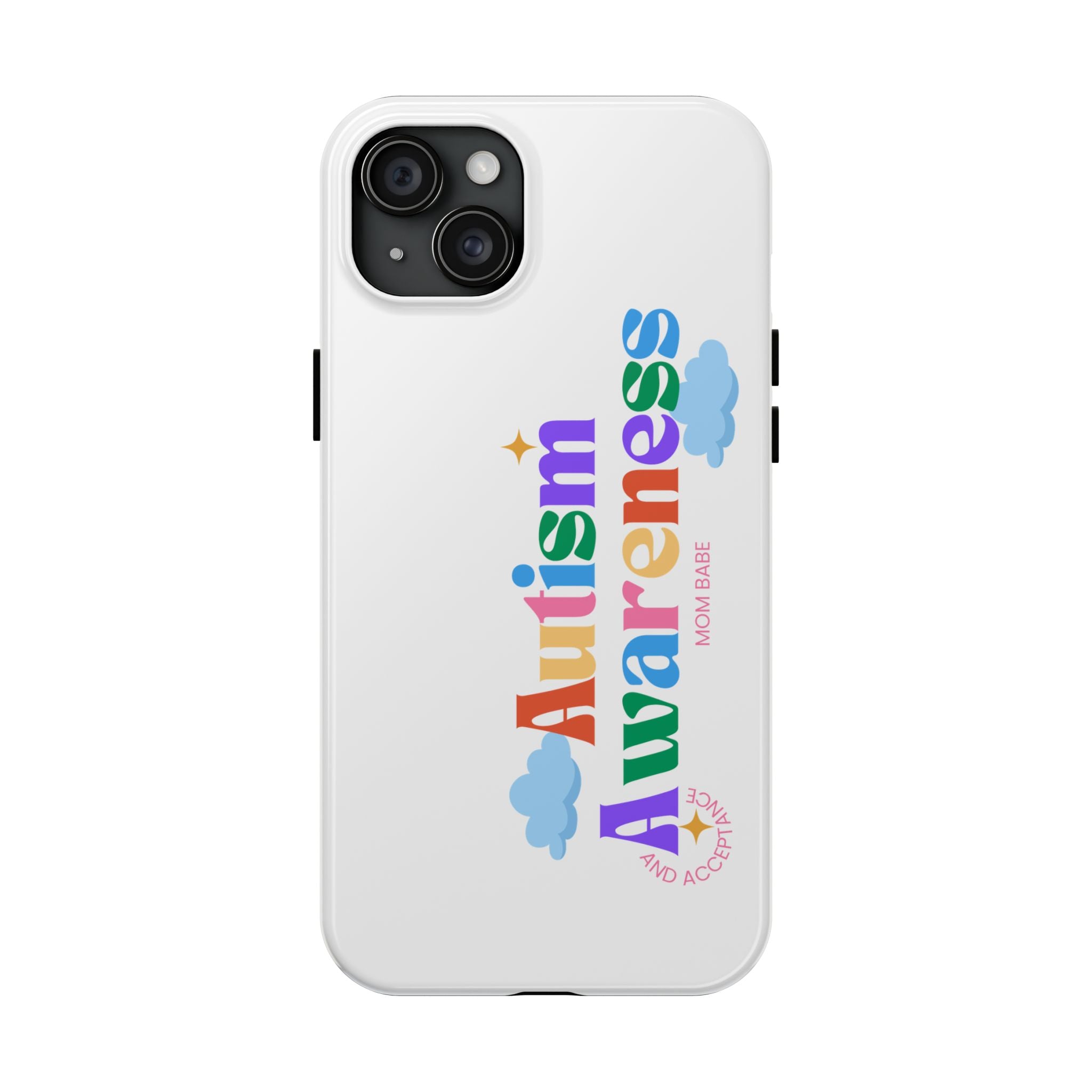 Copy of Autism Awareness and Acceptance — Checkered Heart Phone Case