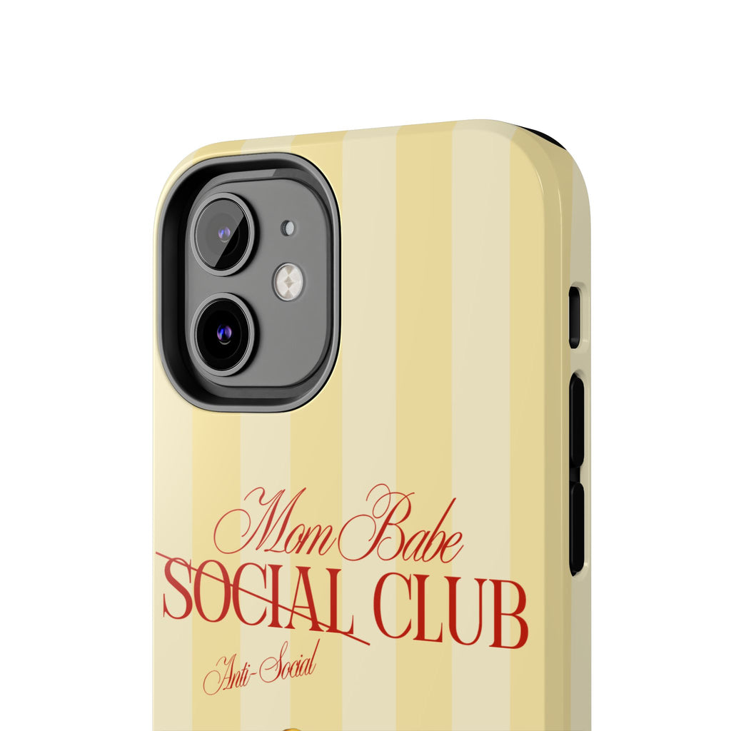 Mom Babe Anti-Social Club Tough Phone Case