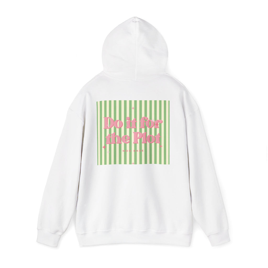 Do It For The Plot Mom Babe - Striped Graphic Hoodie