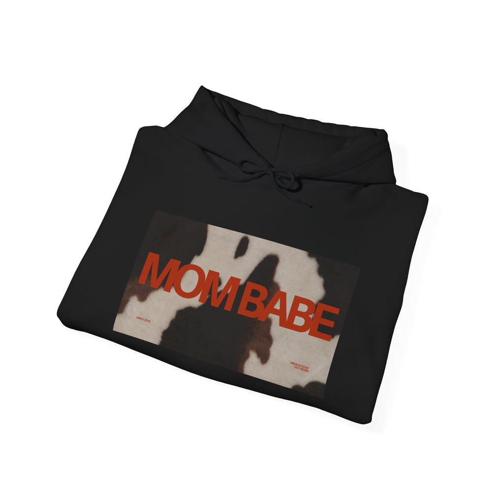 Mom Babe — Cowhide Graphic Hoodie