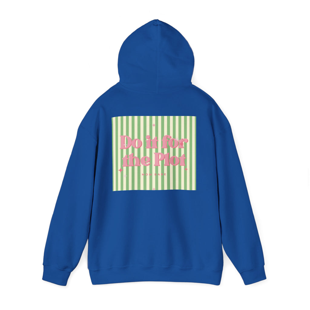 Do It For The Plot Mom Babe - Striped Graphic Hoodie