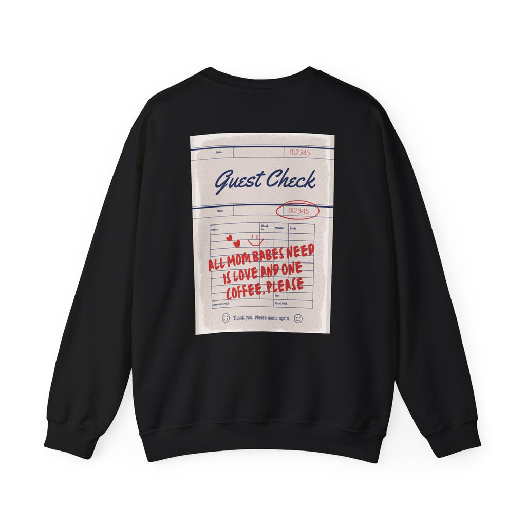 All Mom Babes Need - Graphic Check Sweatshirt