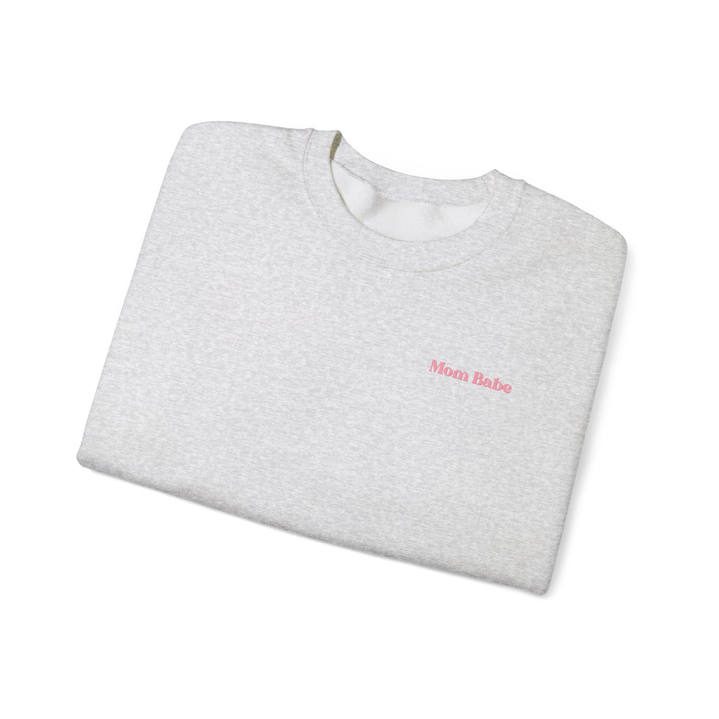Do It For The Plot Mom Babe - Striped Graphic Sweatshirt