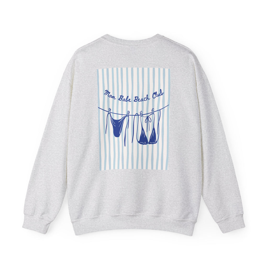 Mom Babe Beach Club - Bikini Graphic Sweatshirt