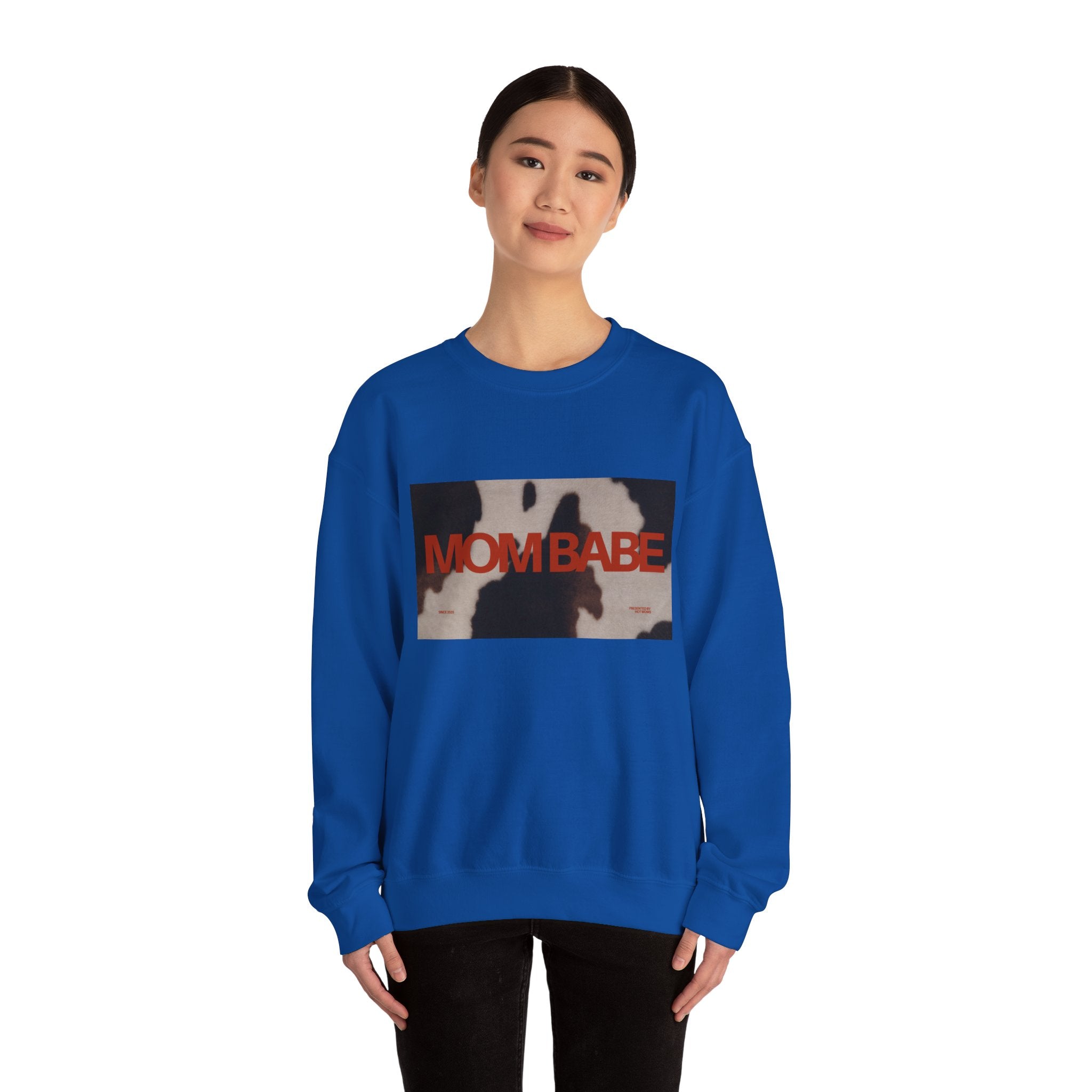 Mom Babe — Cowhide Graphic Sweatshirt