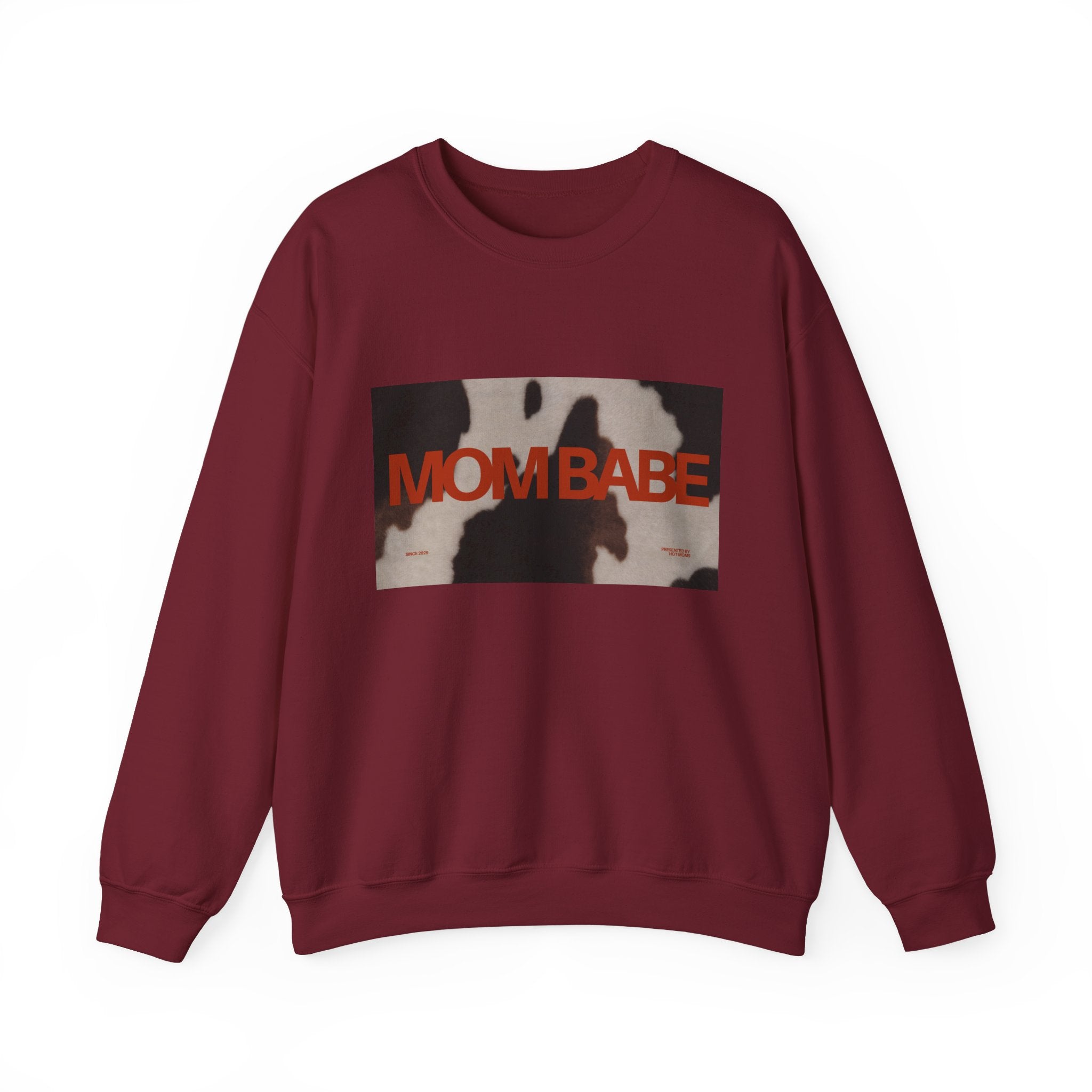 Mom Babe — Cowhide Graphic Sweatshirt