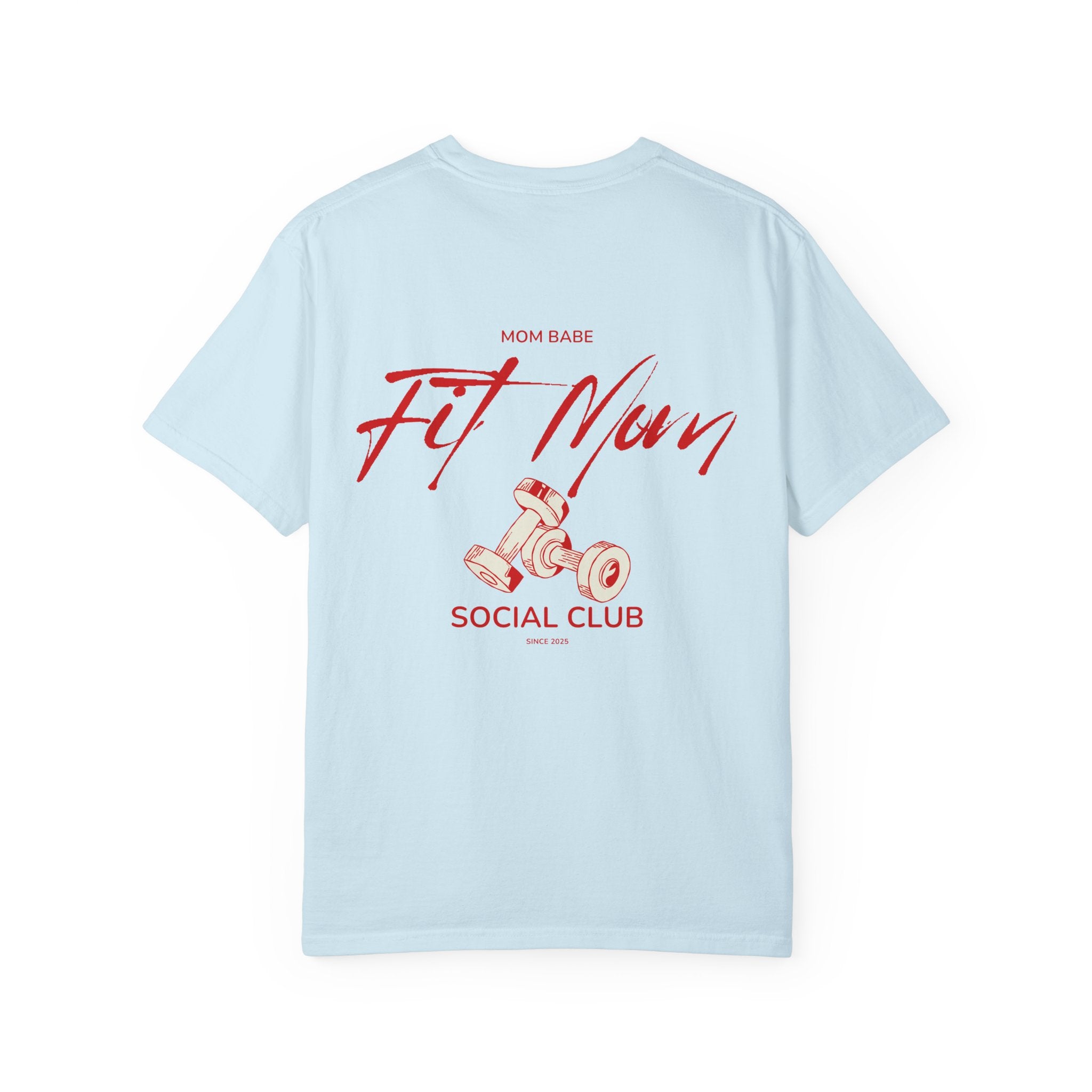 Fit Mom Social Club - Mom Babe Tee Red