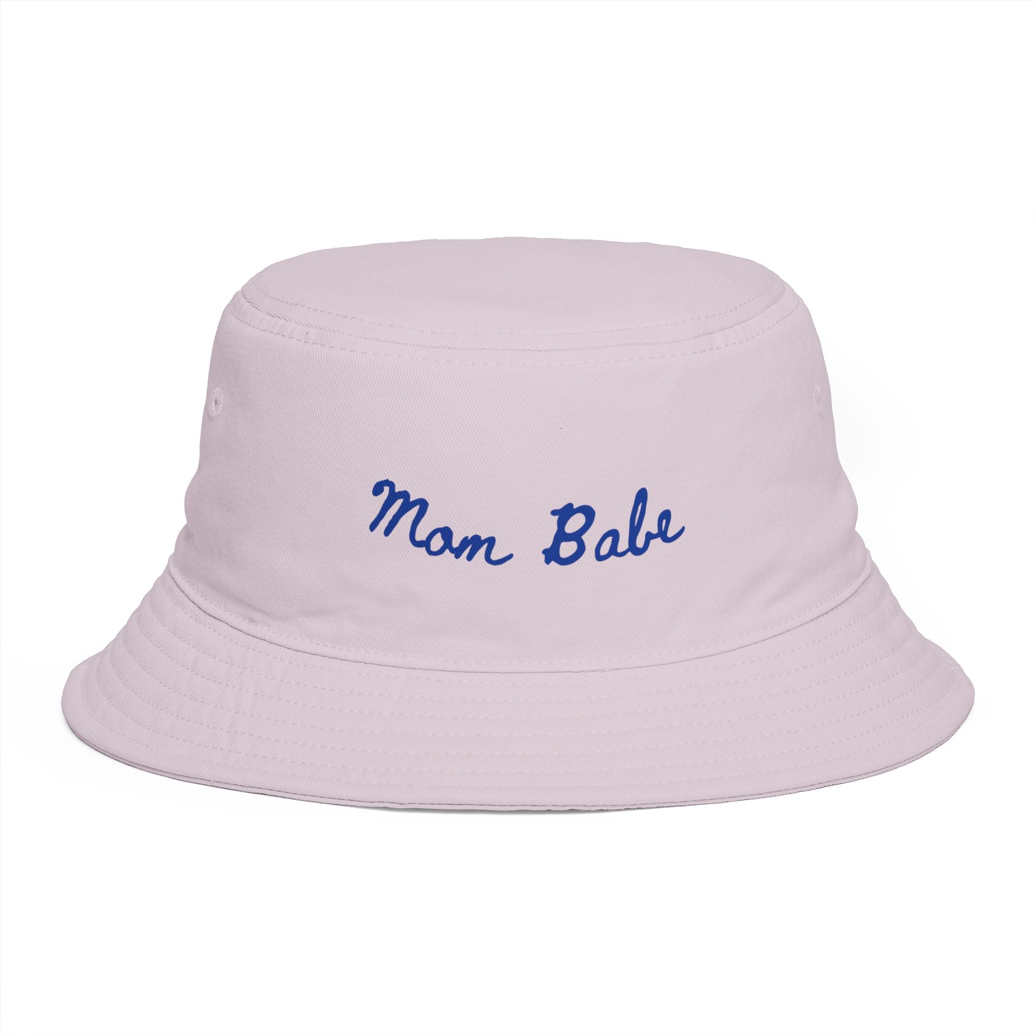 Mom Babe Bucket Hat — Blue Embroidery