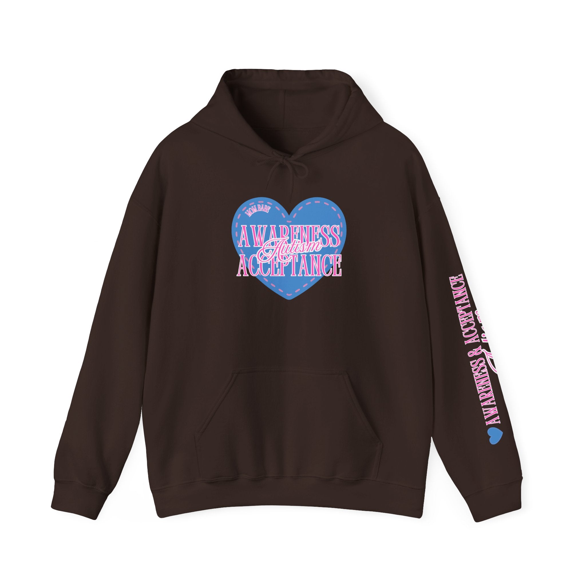 Autism Awareness and Acceptance — Stitched Heart Hoodie